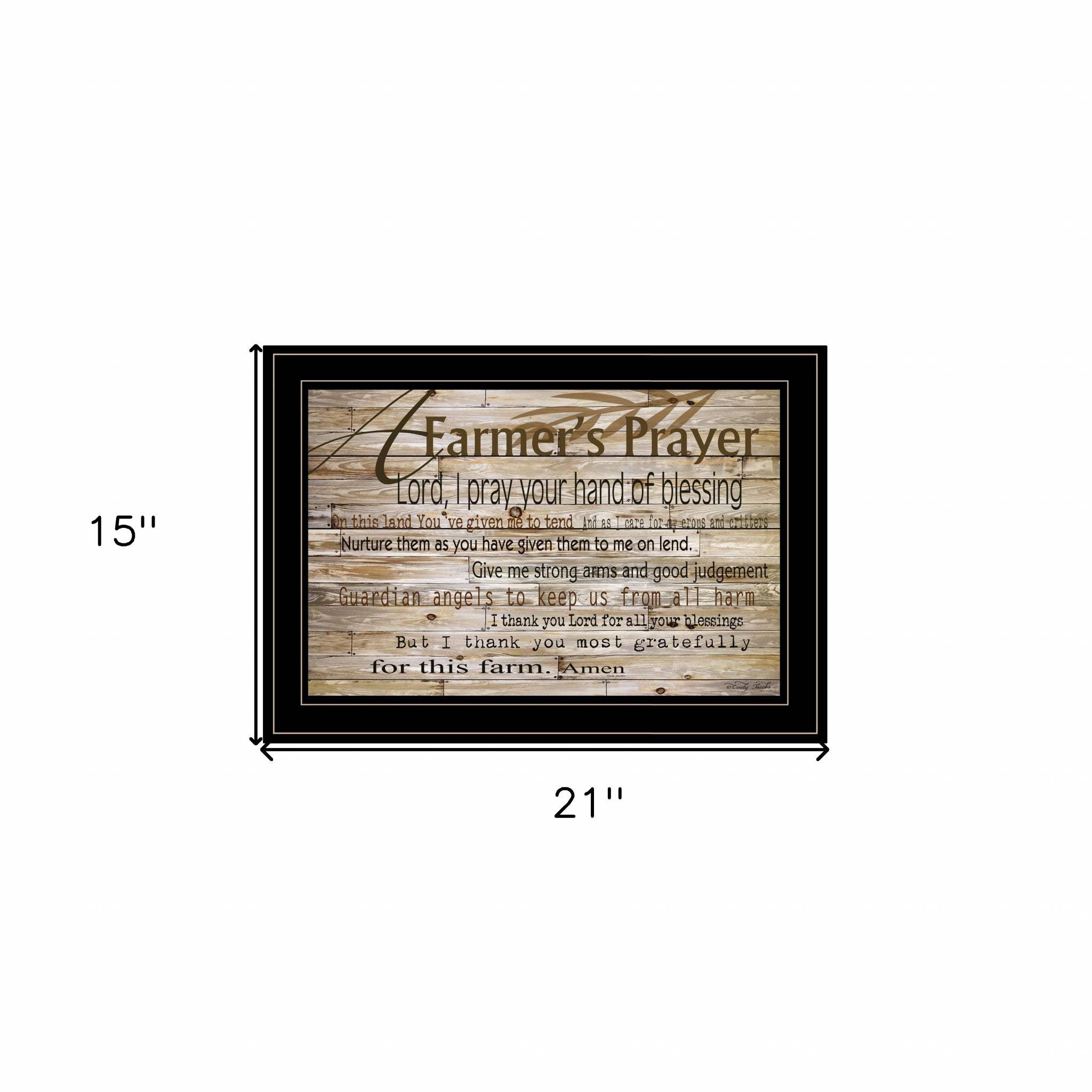 A Farmers Prayer 2 Black Framed Print Wall Art - Image 5