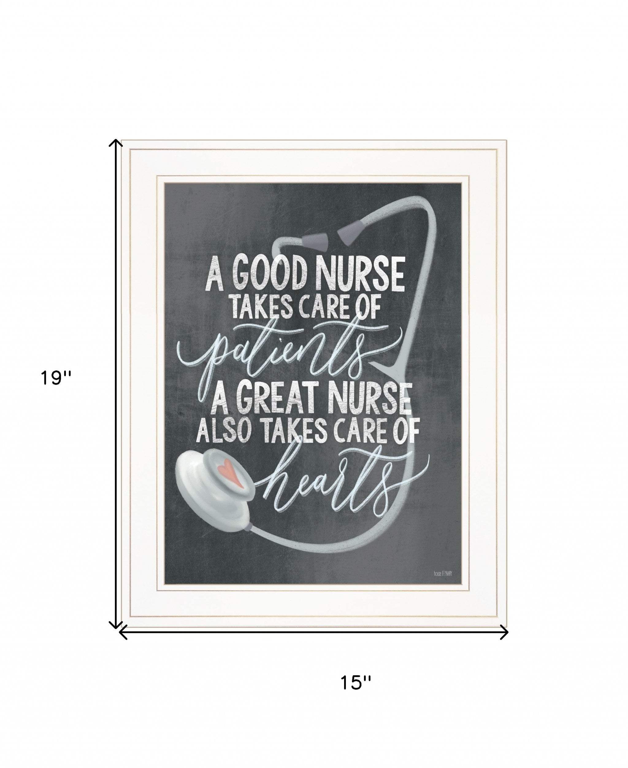 A Nurses Heart 1 White Framed Print Wall Art - Image 5