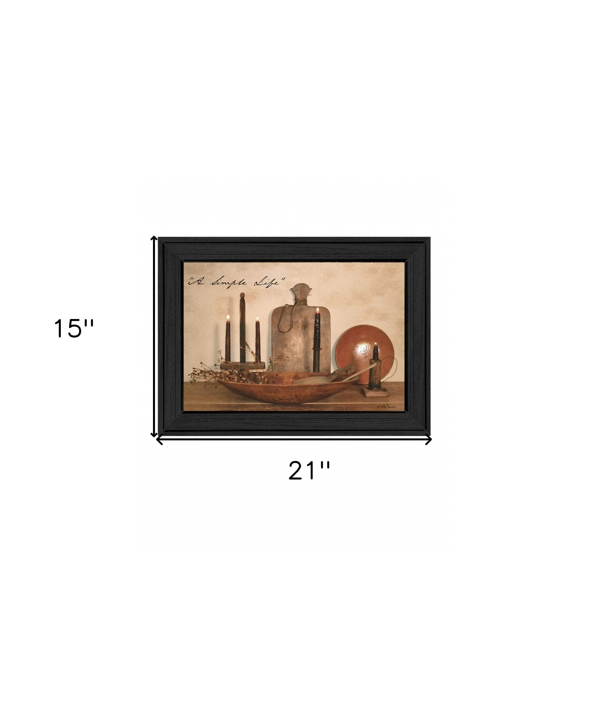 A Simple Life 1 Black Framed Print Wall Art - Image 6