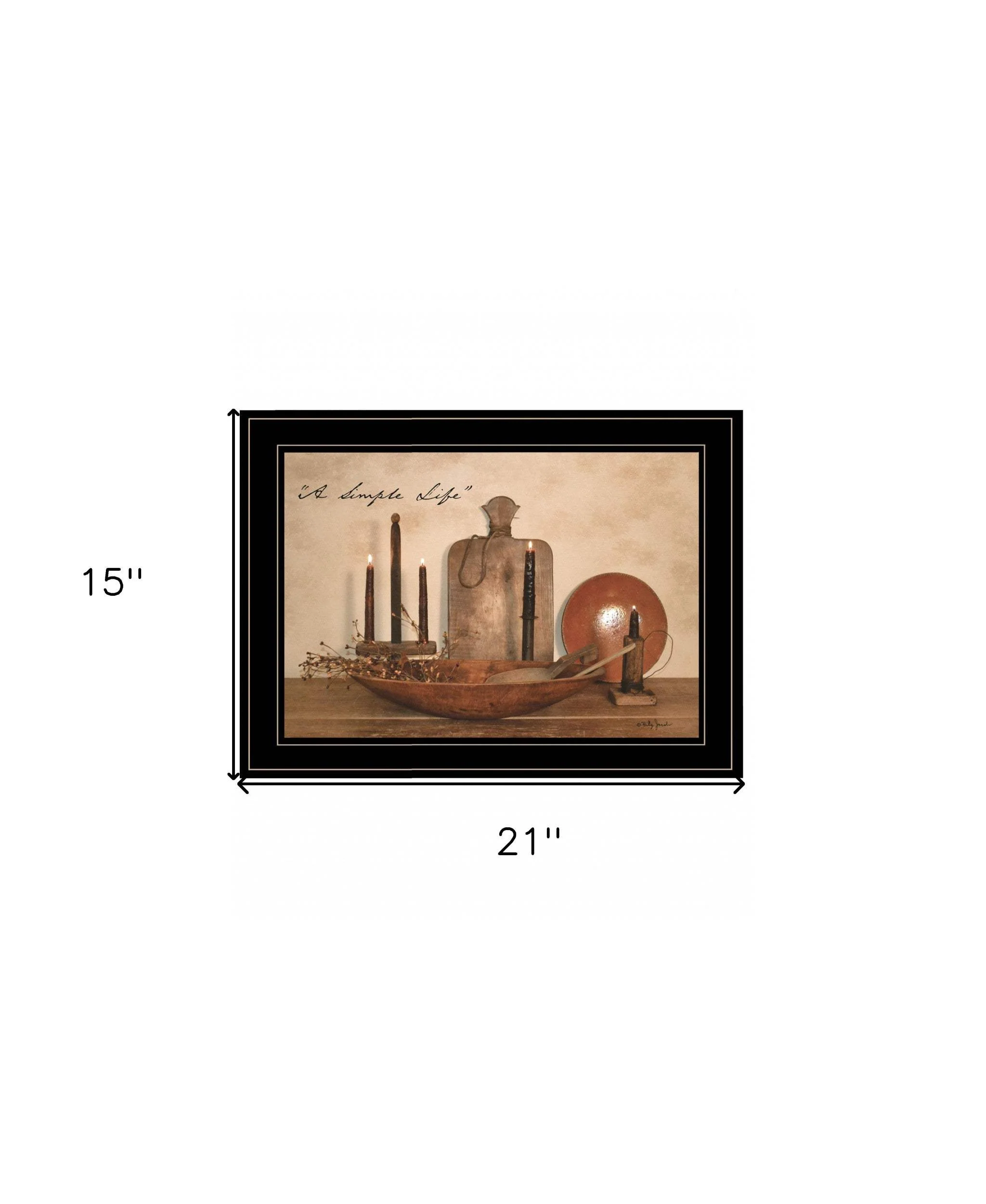 A Simple Life 3 Black Framed Print Wall Art - Image 5