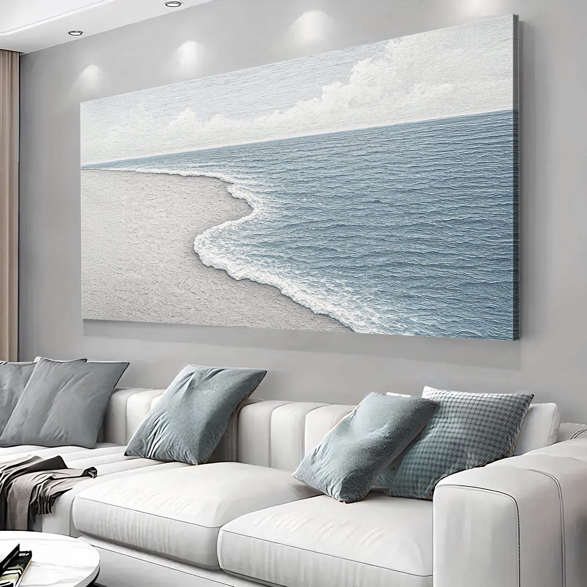 Abstract Beach Shore Wall Art - Image 4