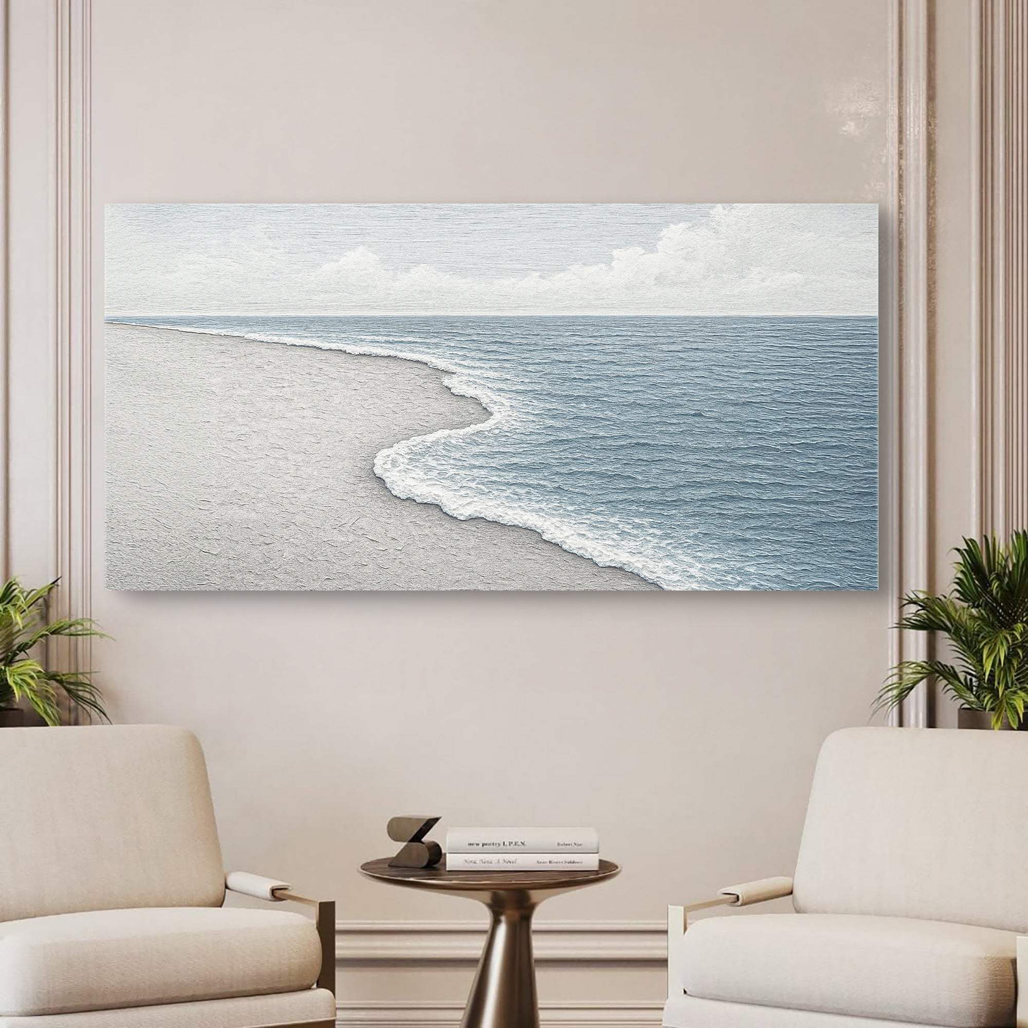 Abstract Beach Shore Wall Art - Image 5