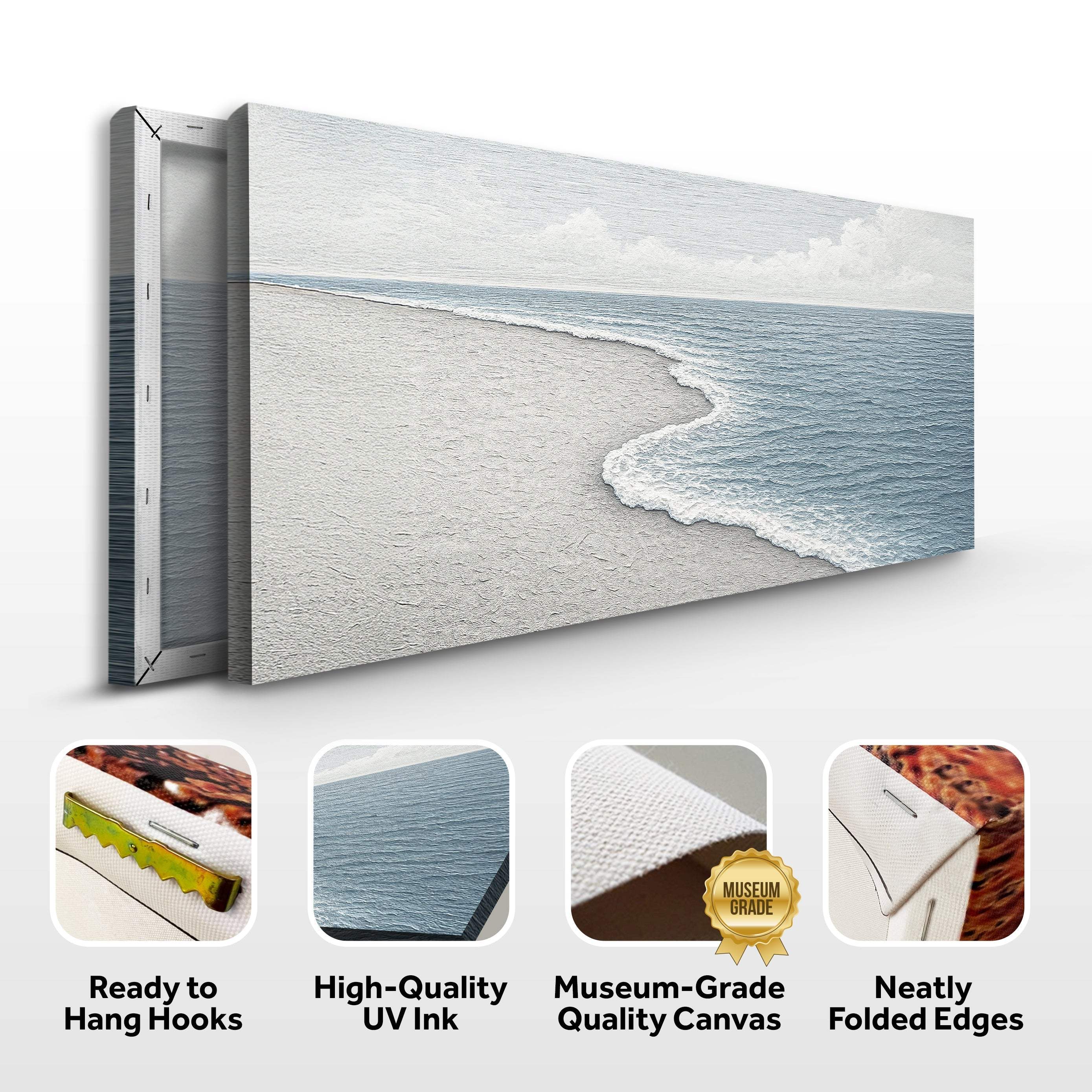 Abstract Beach Shore Wall Art - Image 8
