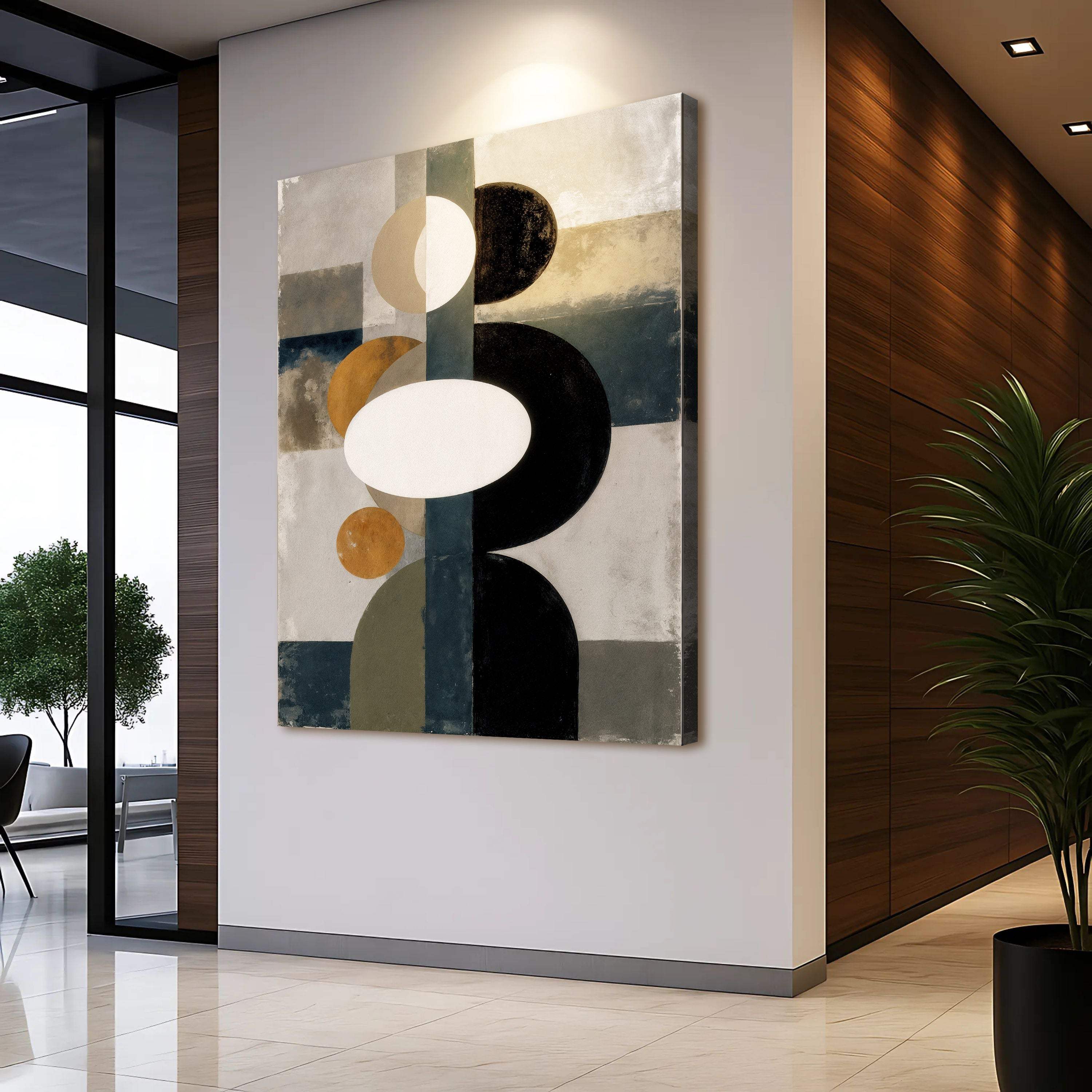 Abstract Contemporary Geometry Wall Art - Image 2