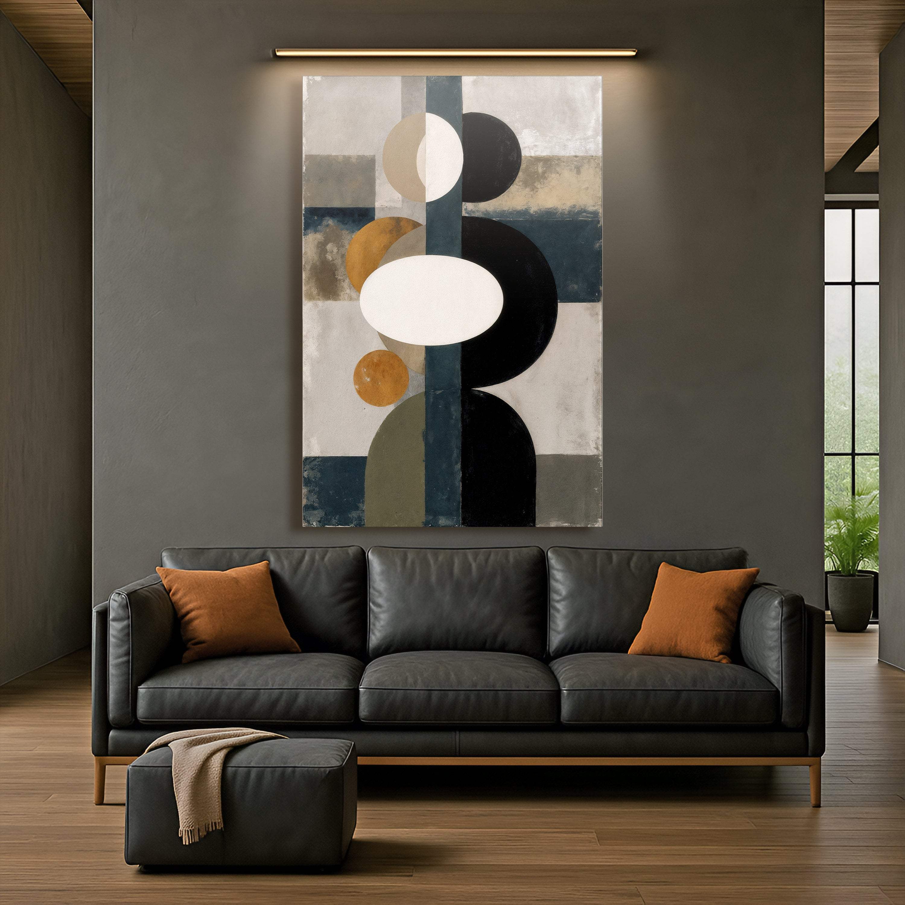 Abstract Contemporary Geometry Wall Art - Image 5