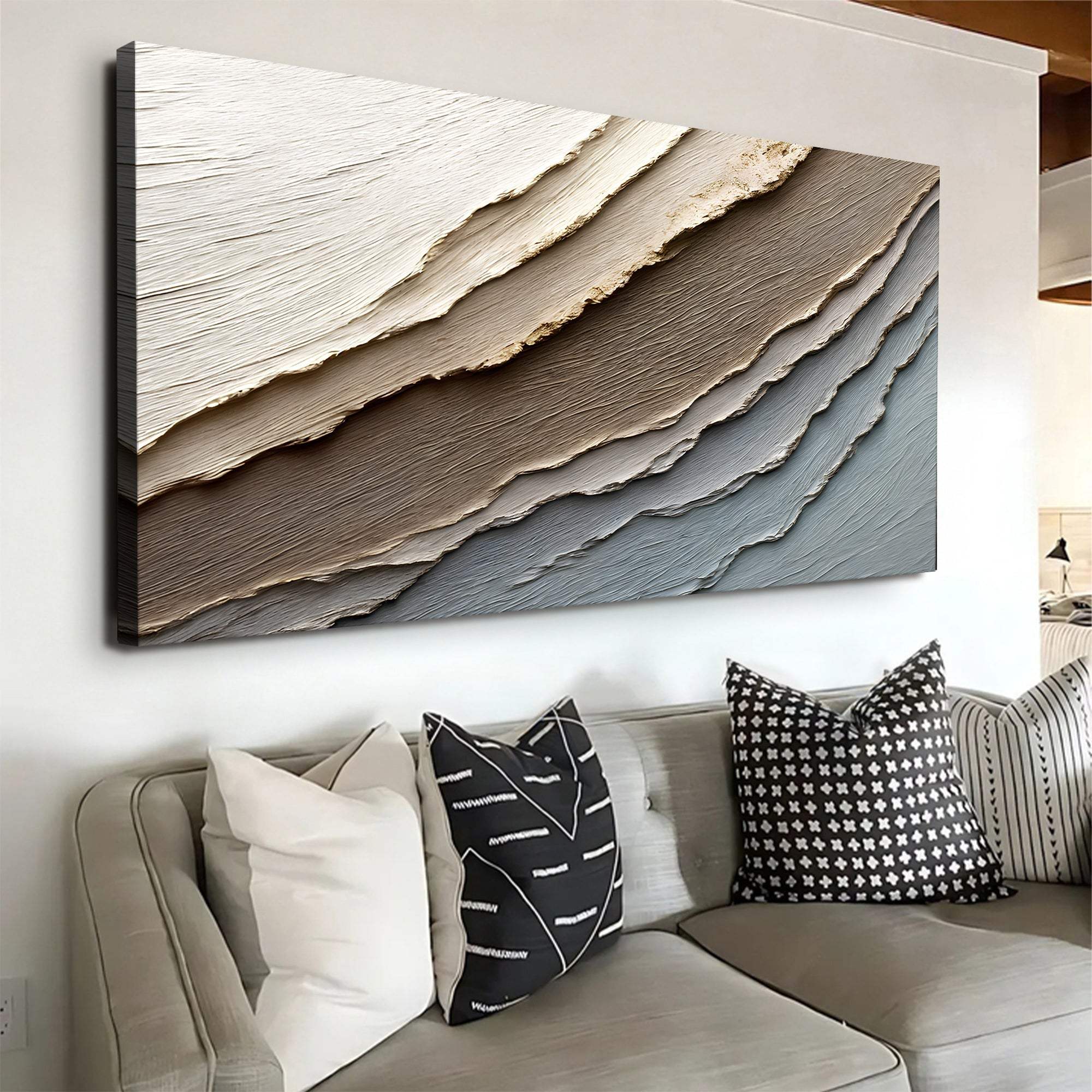 Abstract Earth Tones Wall Art - Image 4