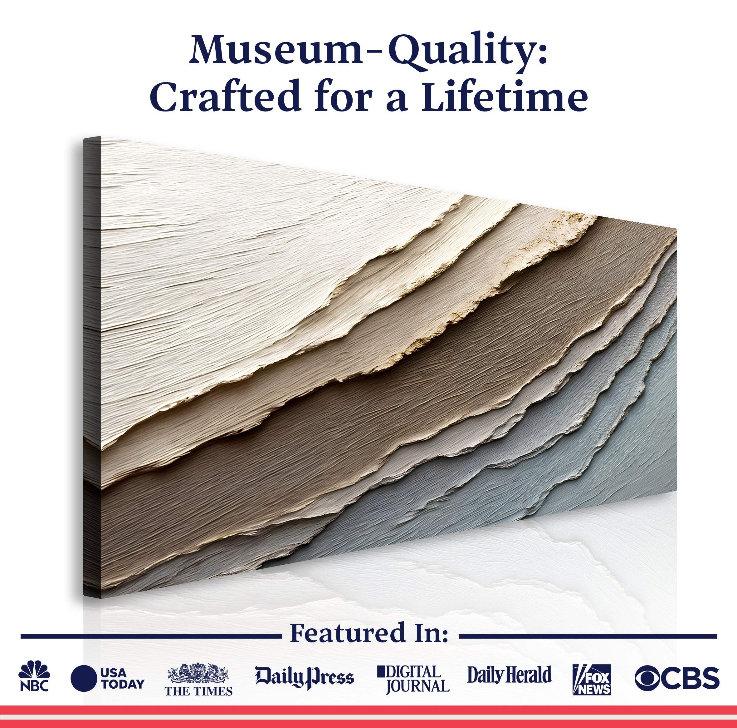 Abstract Earth Tones Wall Art - Image 6