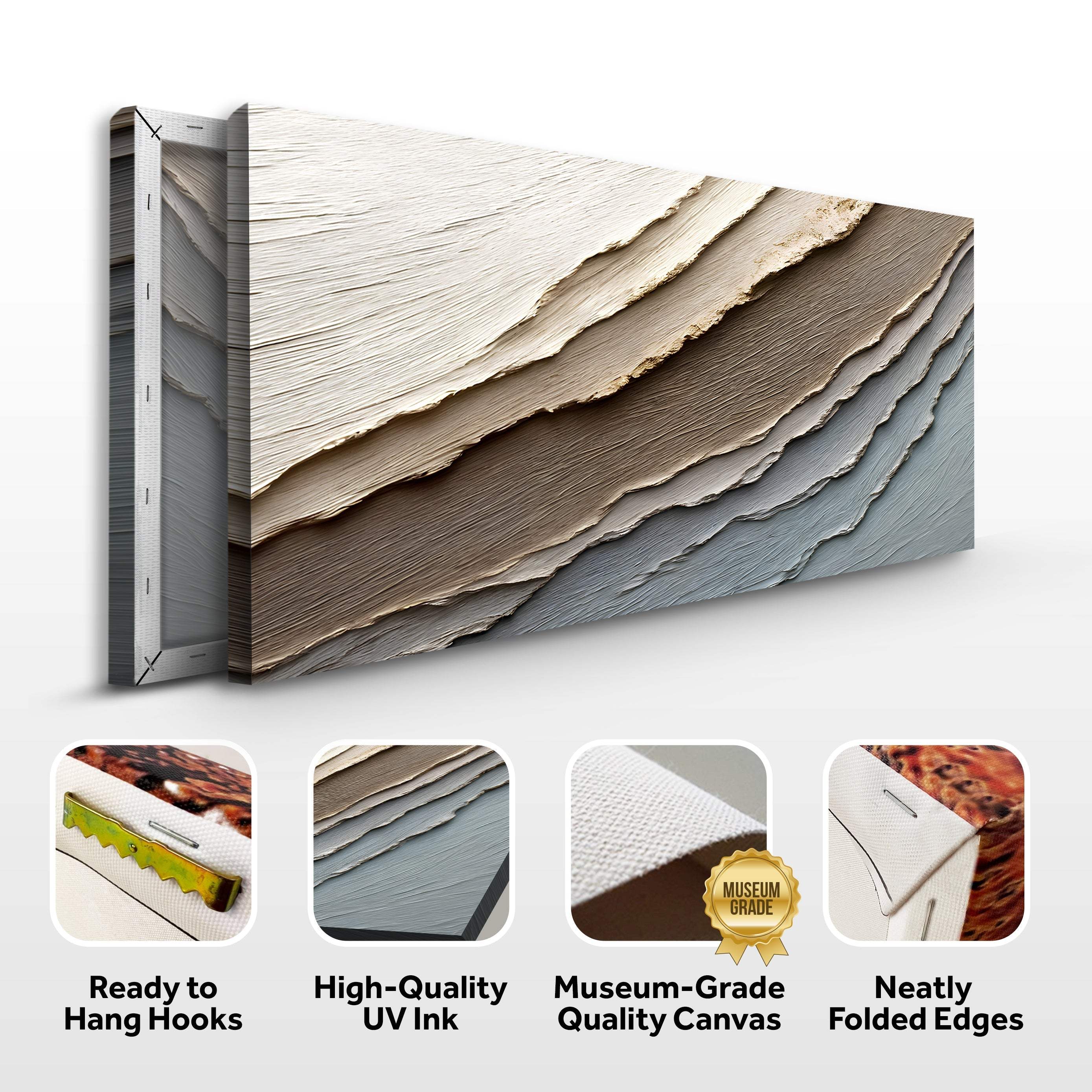 Abstract Earth Tones Wall Art - Image 8