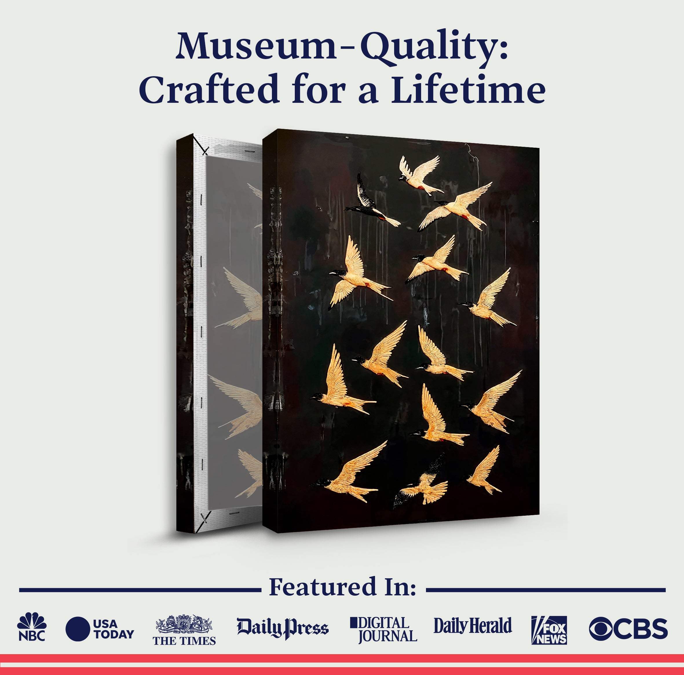 Abstract Flying Swallow Wall Art - Image 6