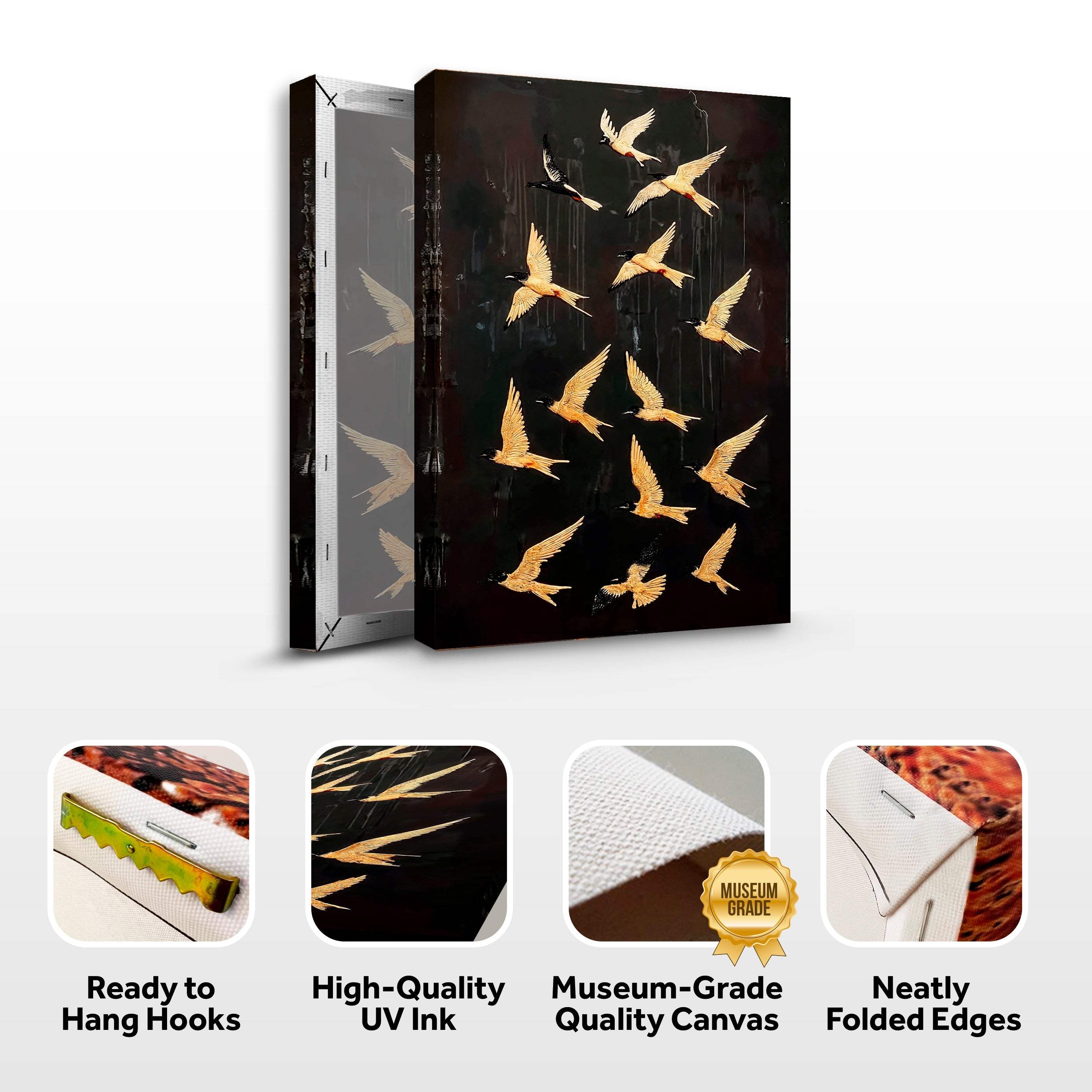 Abstract Flying Swallow Wall Art - Image 8