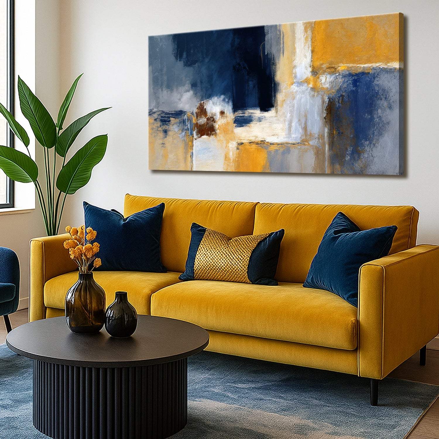 Abstract Geometric Lines Wall Art IV - Image 2