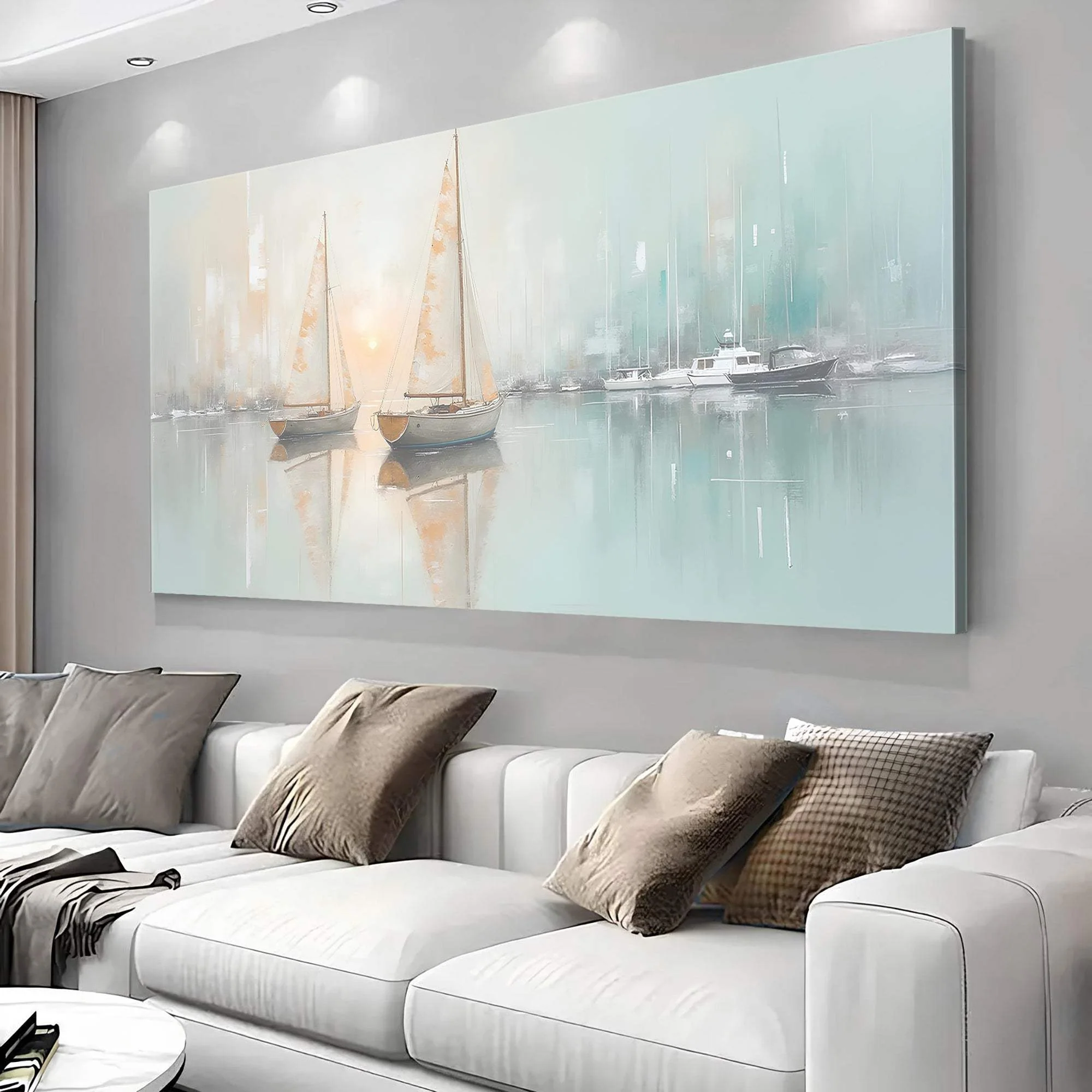 Abstract Pier and Dock Wall Art - Image 2