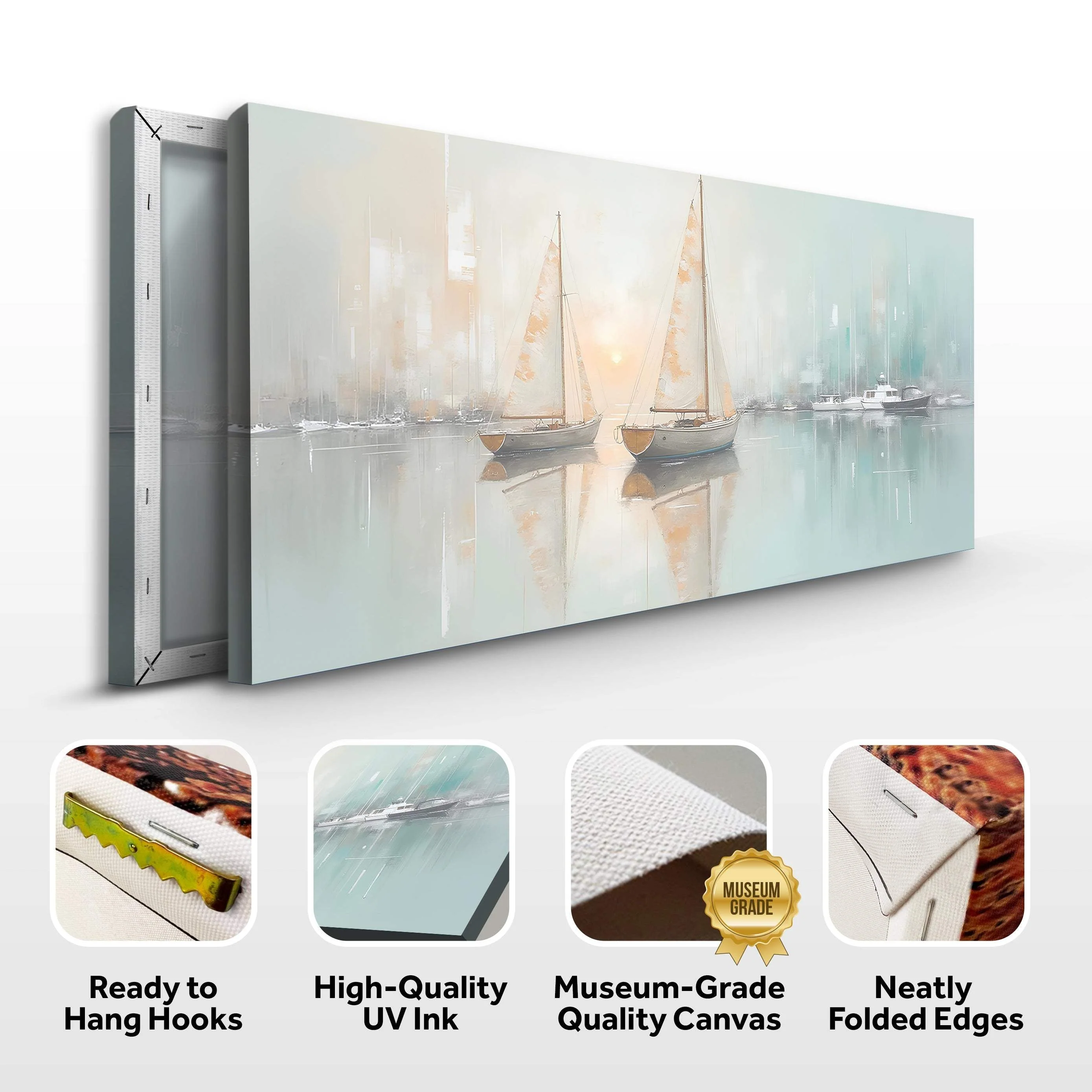 Abstract Pier and Dock Wall Art - Image 8