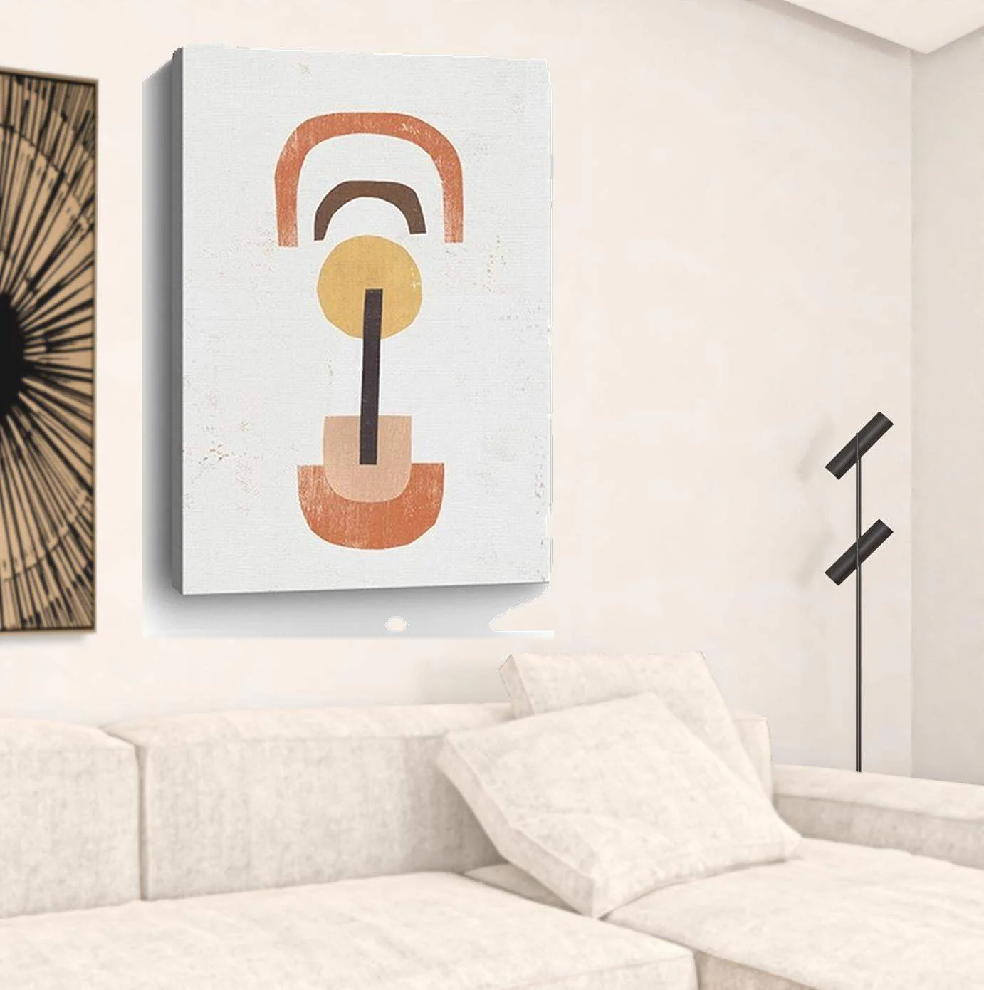 Abstract Shapes In Balance Unframed Print Wall Art - Image 3