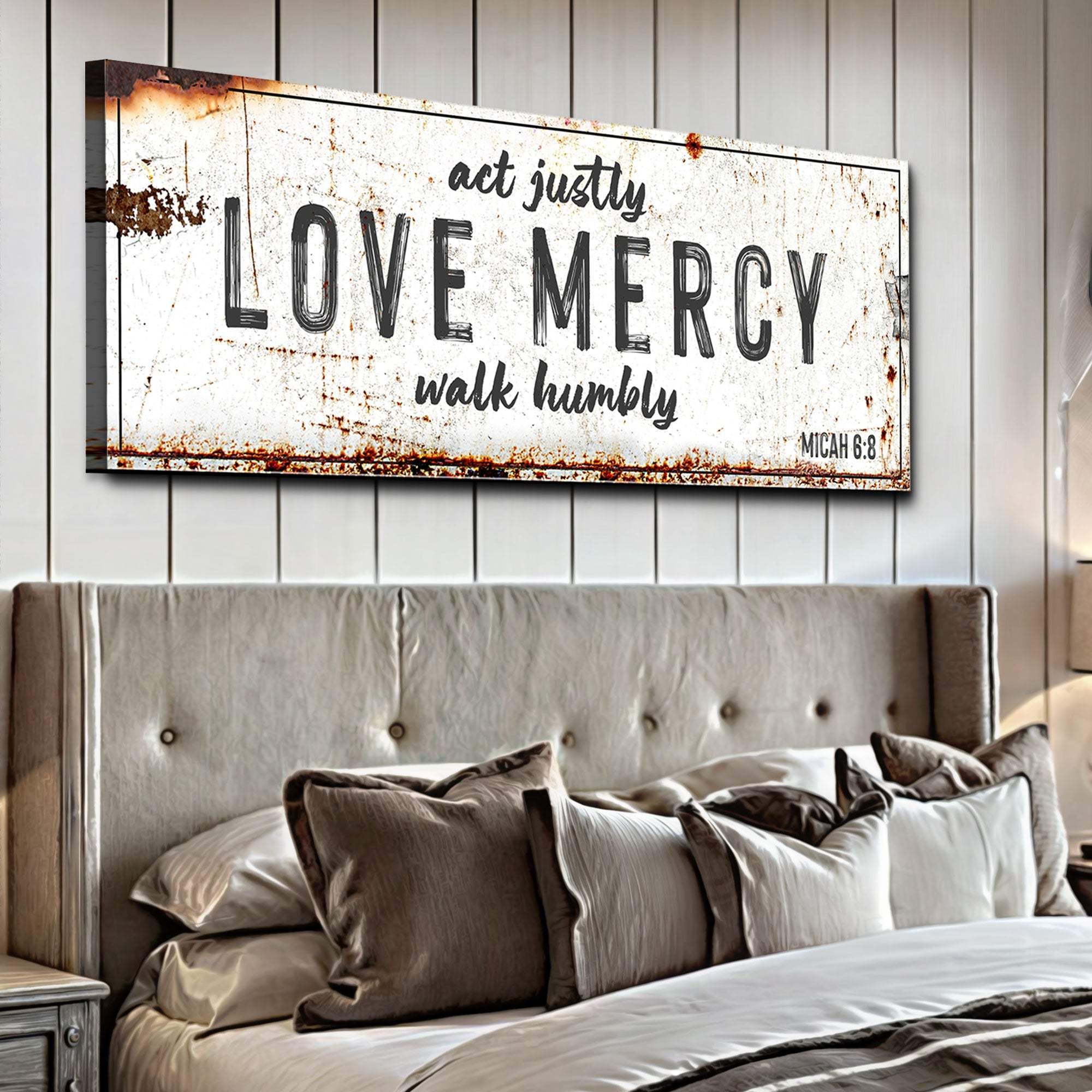 Act Justly Love Mercy Walk Humbly Faith Sign - Image 3