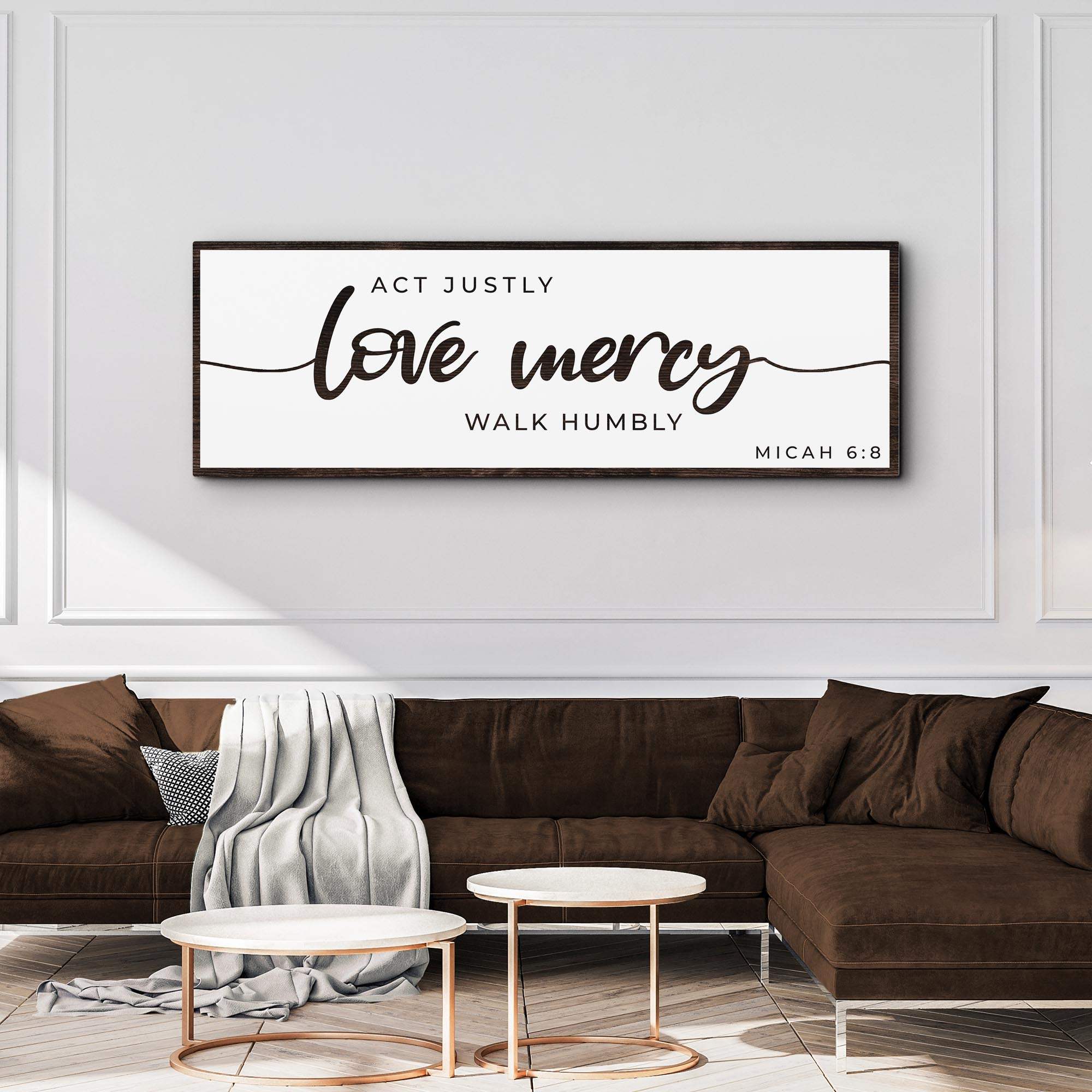 Act Justly Love Mercy Walk Humbly Faith Sign III - Image 2