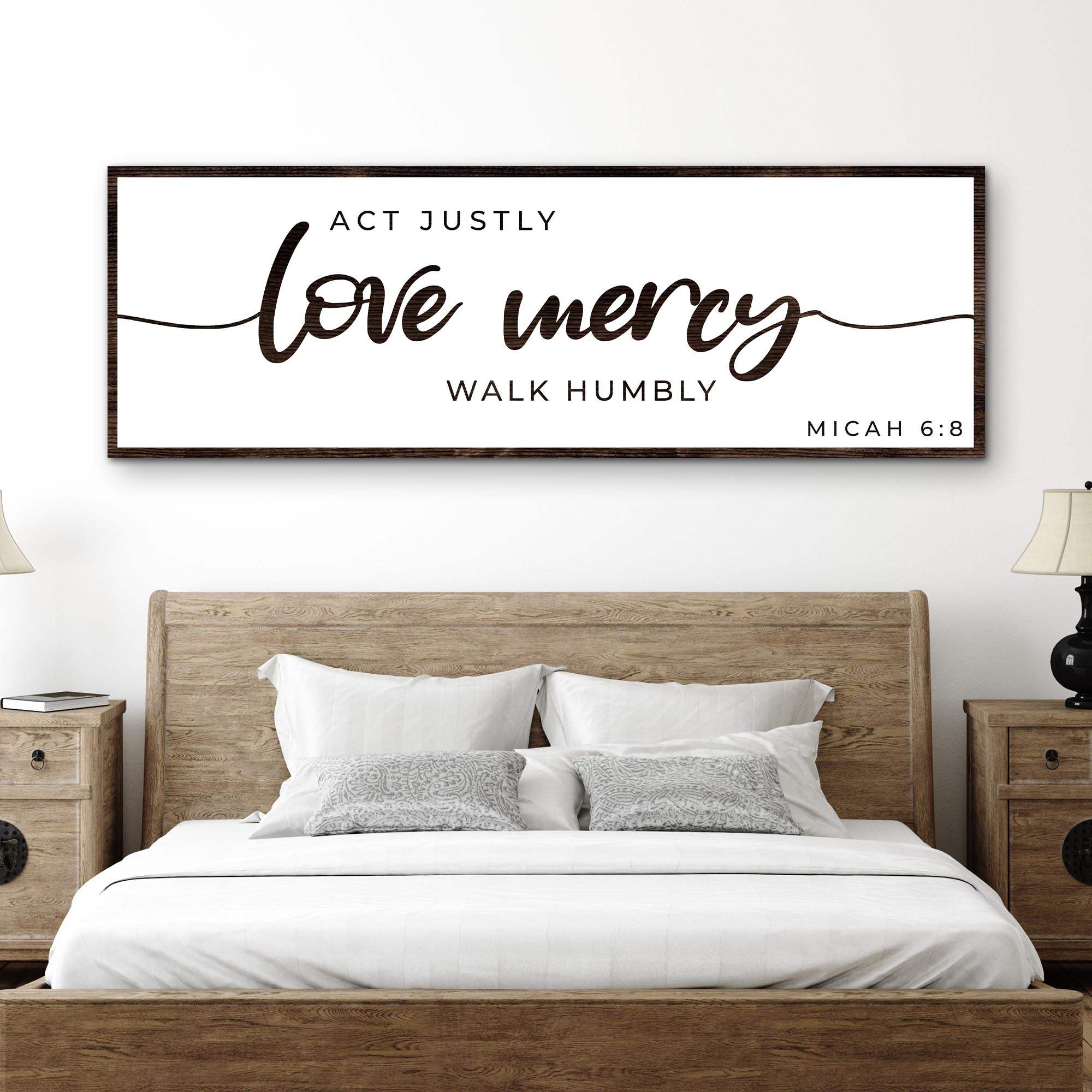Act Justly Love Mercy Walk Humbly Faith Sign III - Image 3