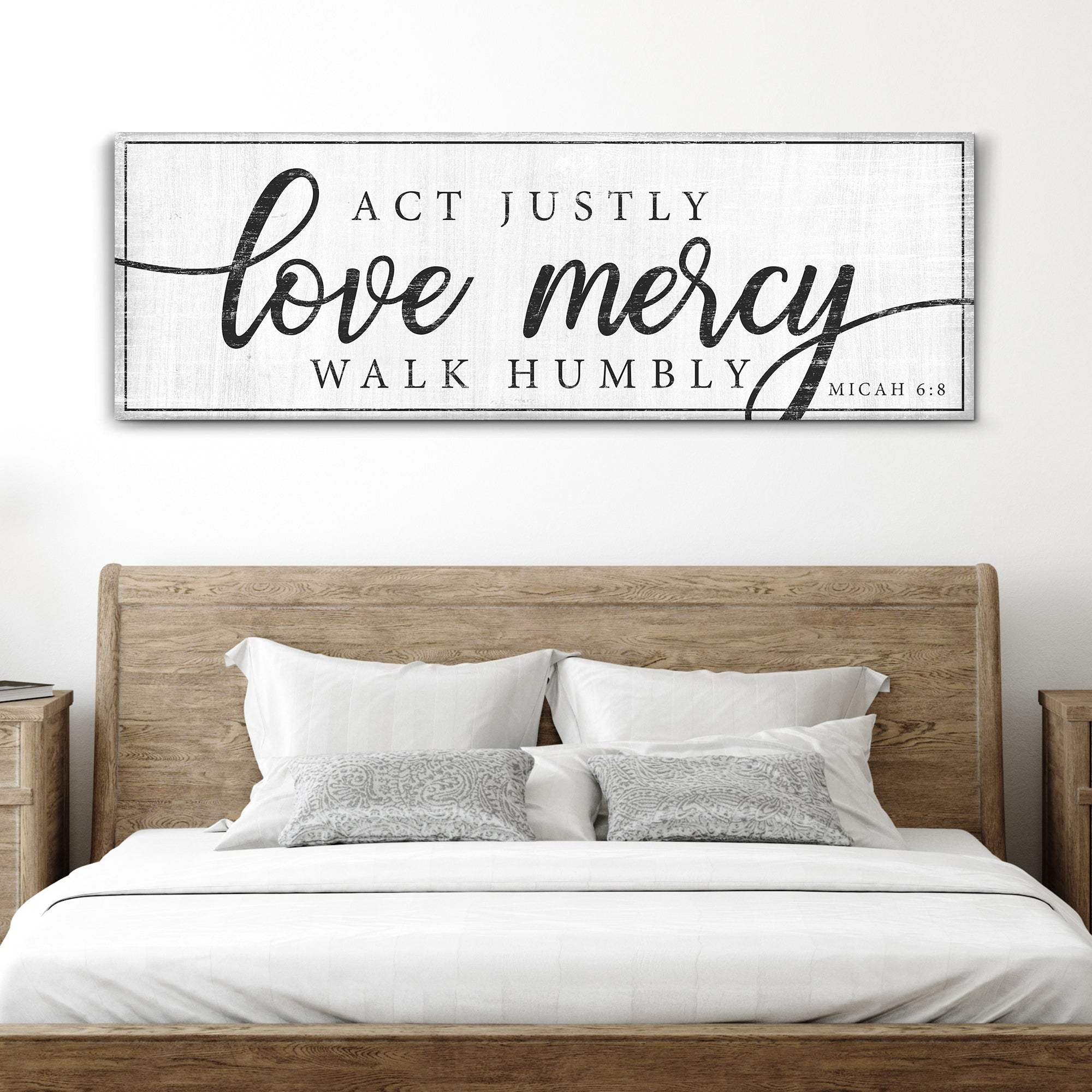 Act Justly Love Mercy Walk Humbly Faith Sign IV - Image 3