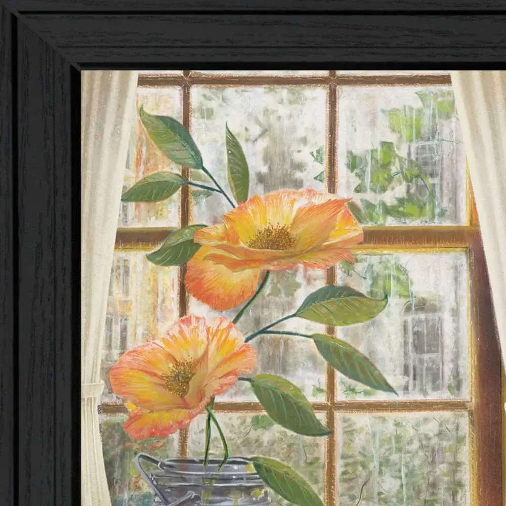 Afternoon Flower Black Framed Print Wall Art - Image 3