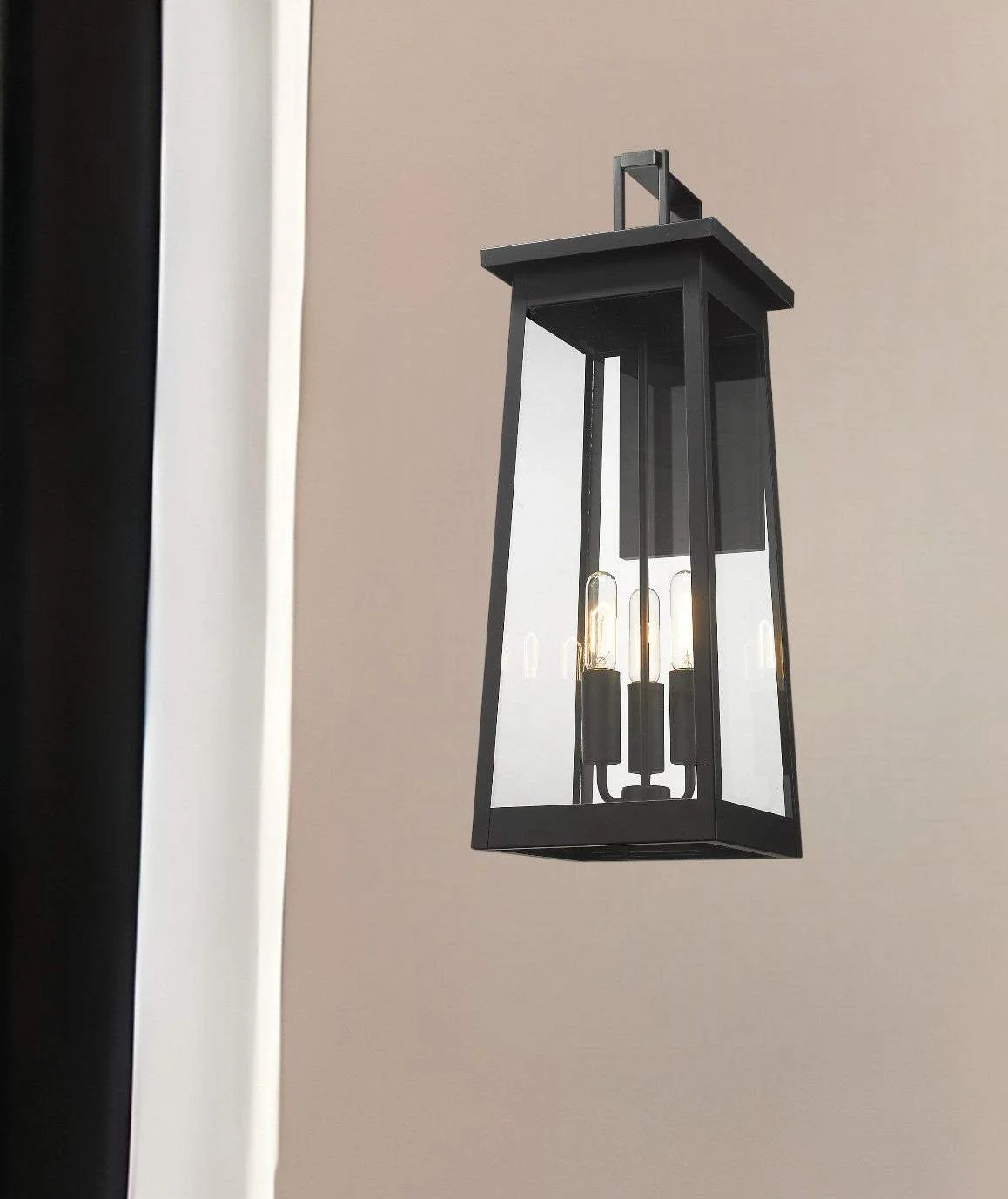 Alden 3-Light Matte Black Wall Light - Image 2