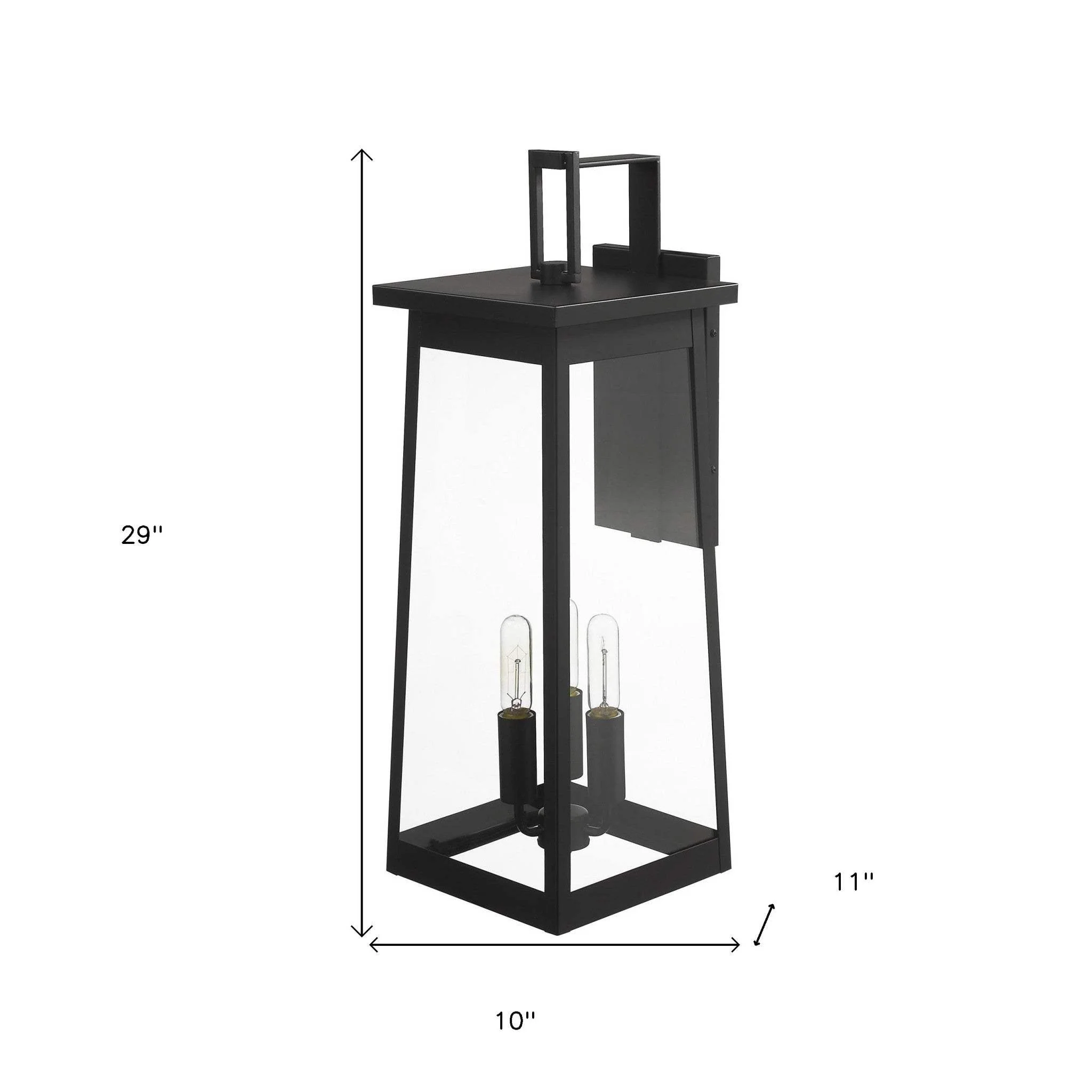 Alden 3-Light Matte Black Wall Light - Image 8