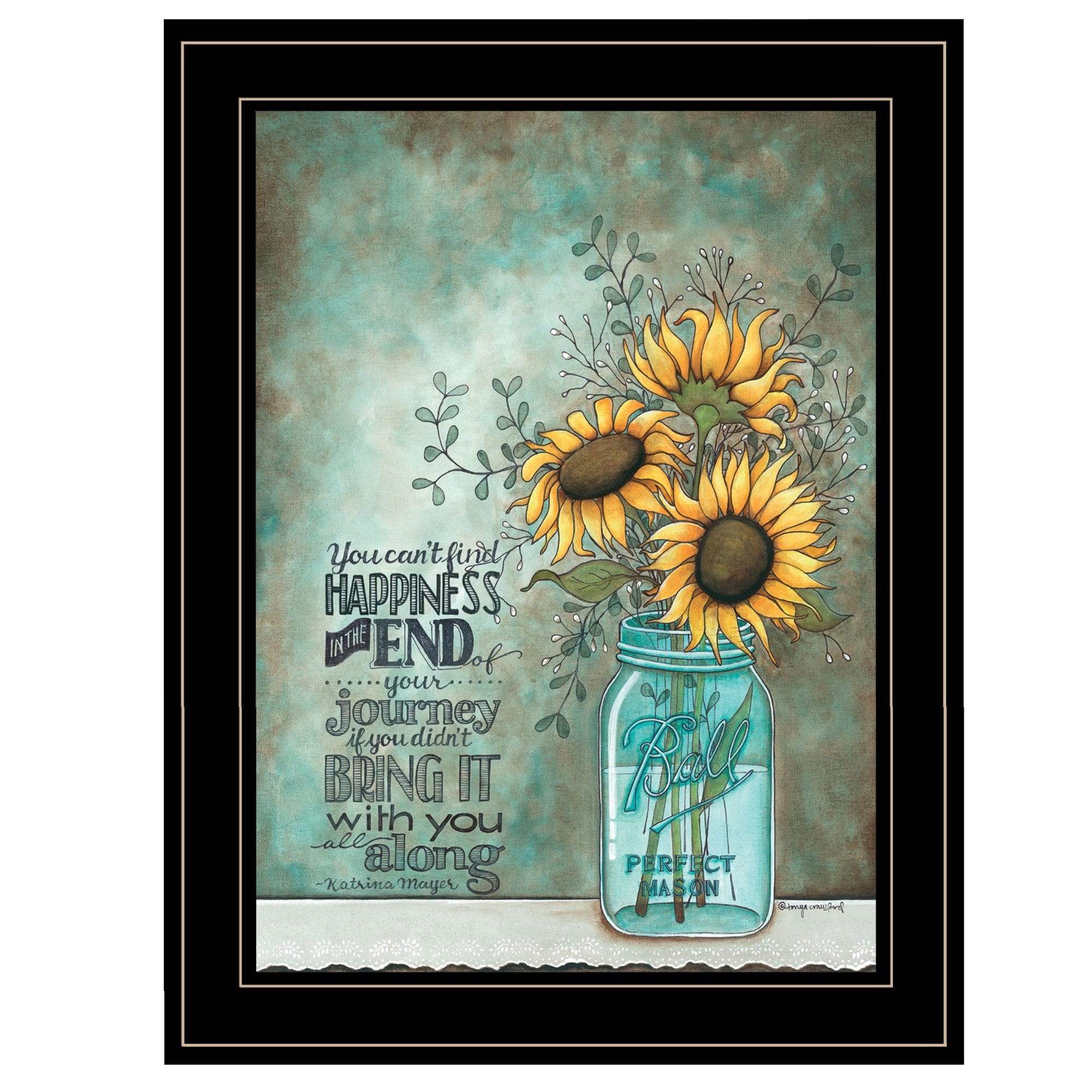 All Along 2 Black Framed Print Wall Art - Image 2