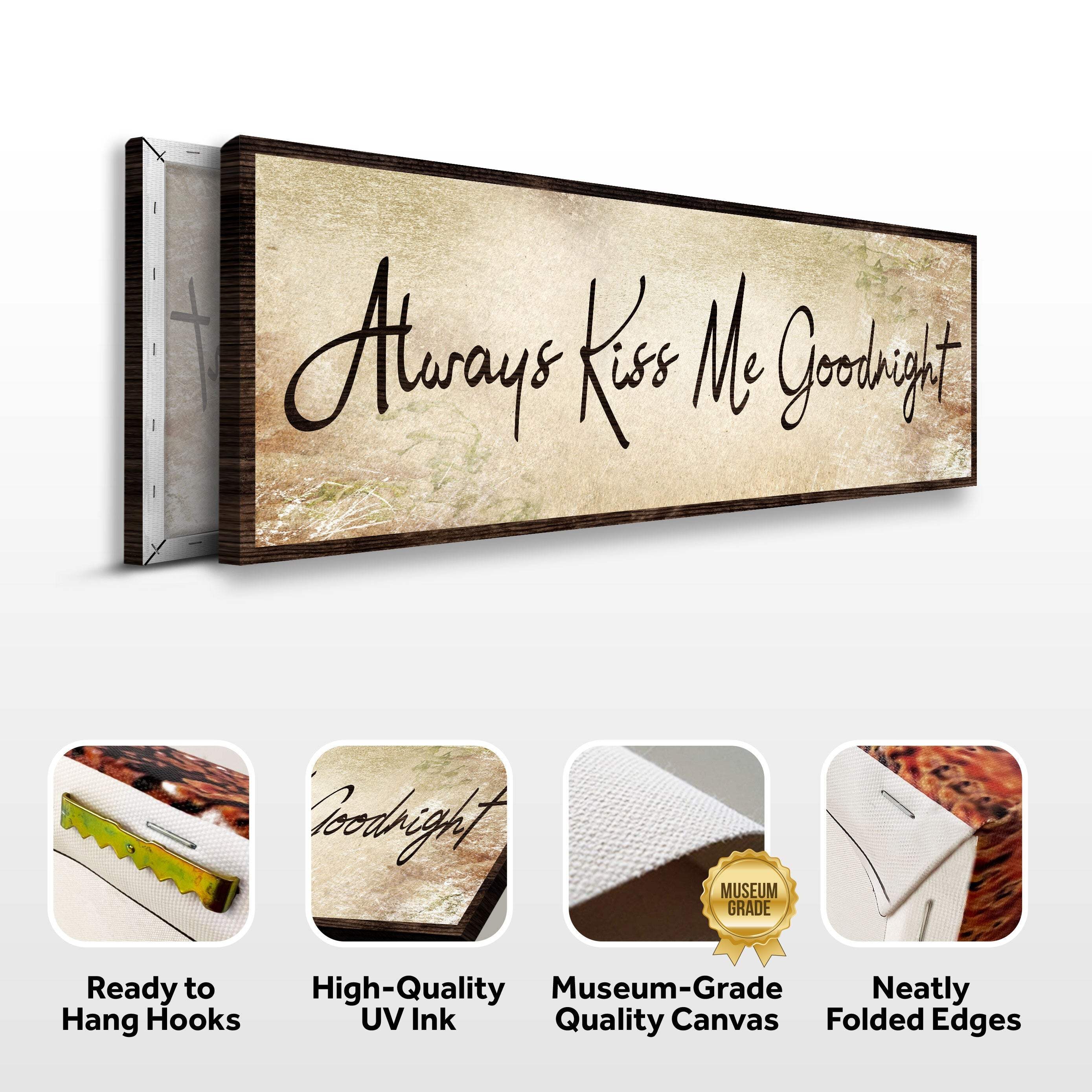 Always Kiss Me Goodnight Sign VI - Image 4