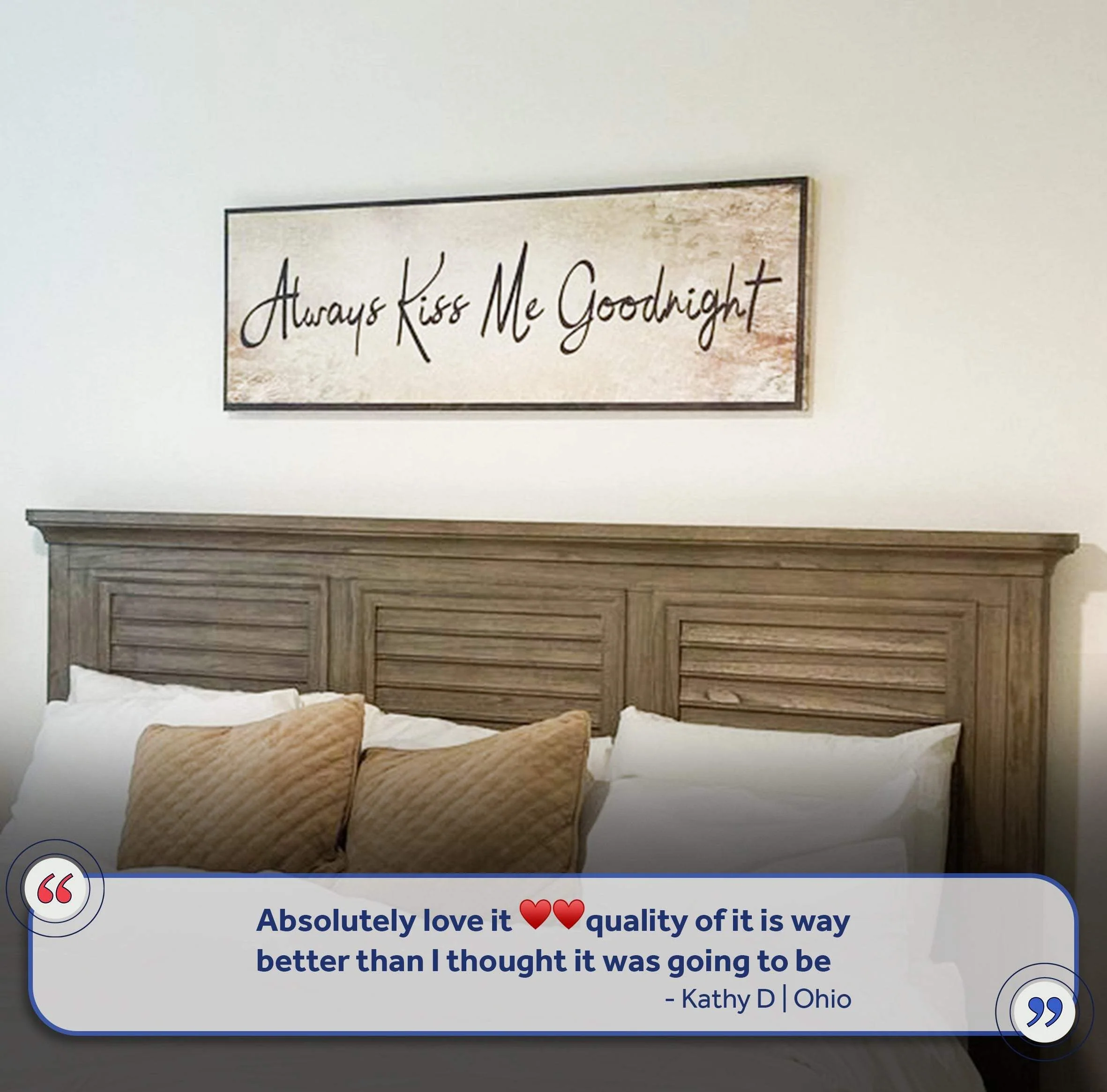 Always Kiss Me Goodnight Sign VI - Image 7