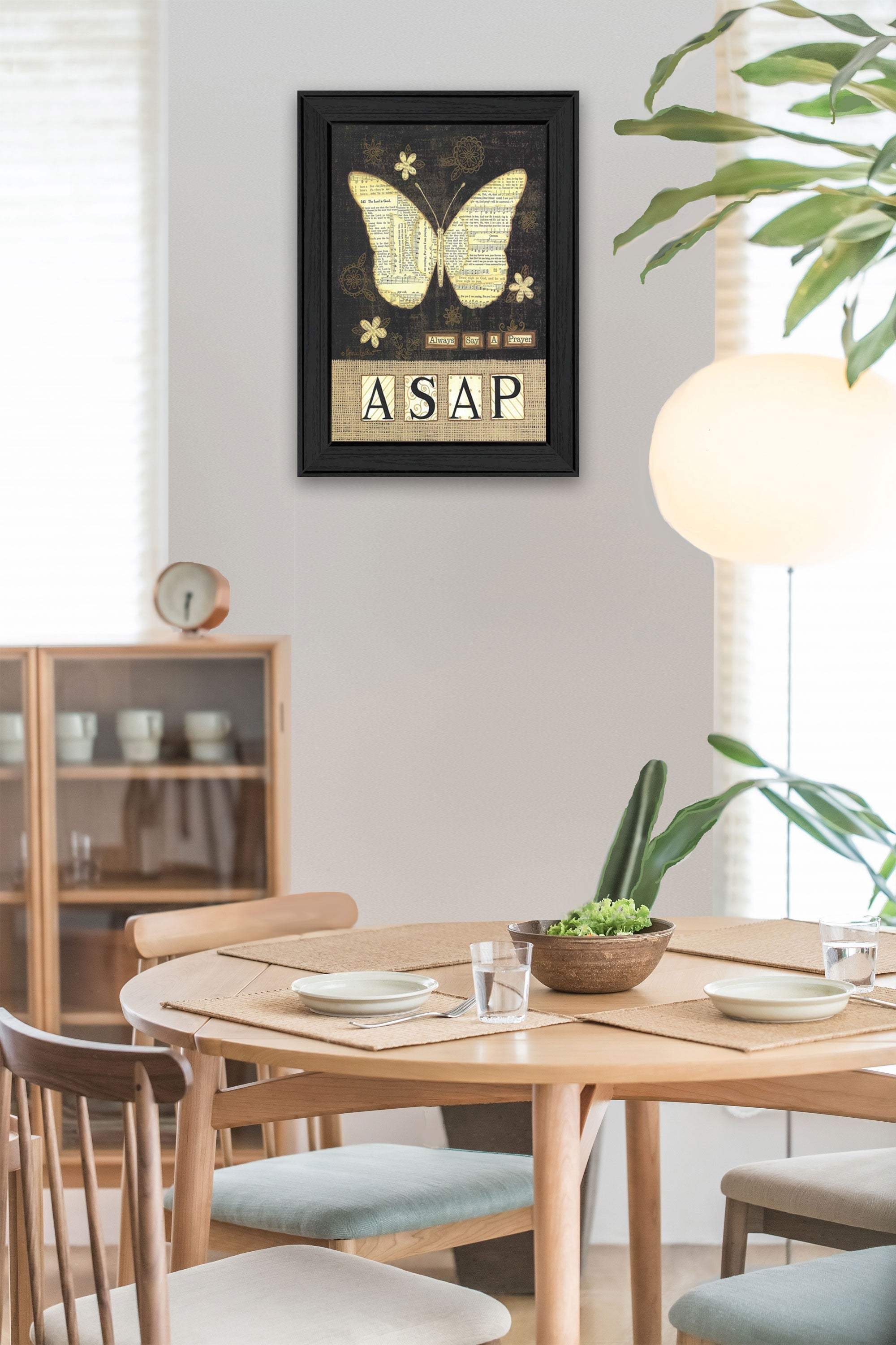Always Say a Prayer Black Framed Print Wall Art - Image 4
