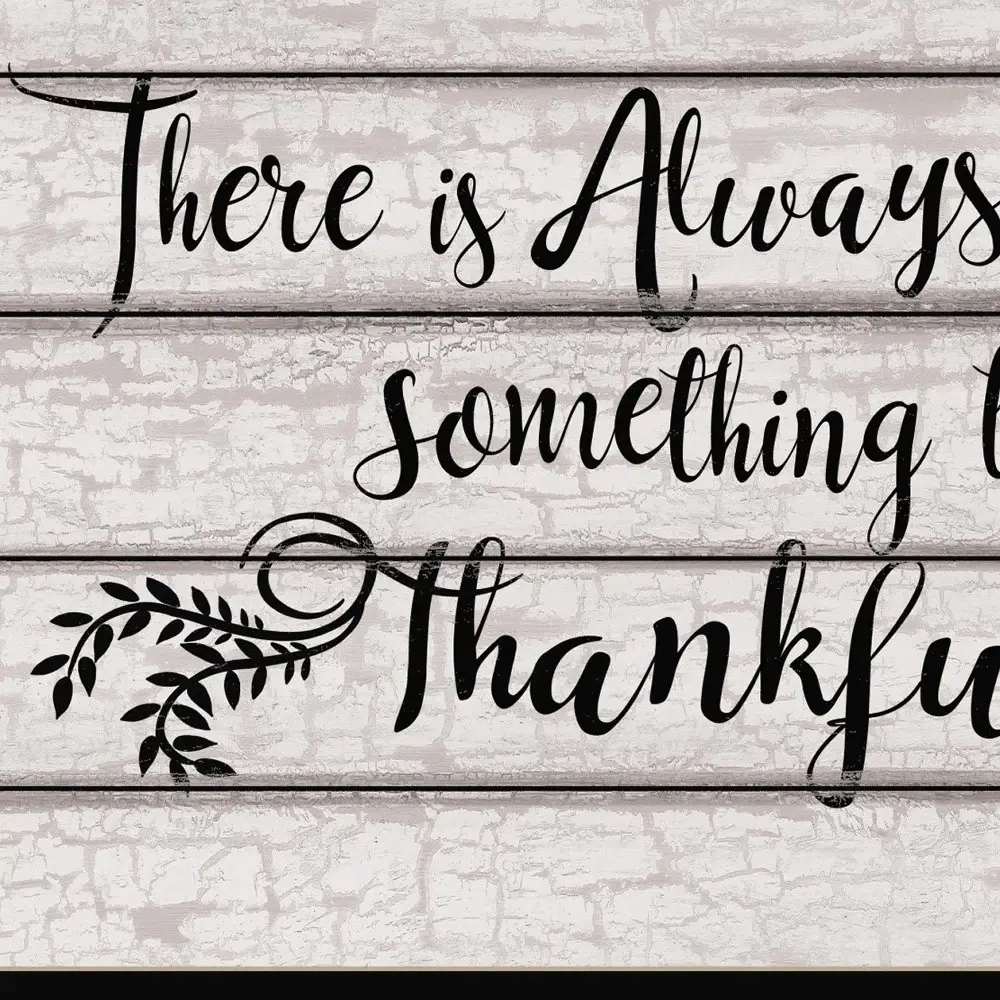 Always Thankful 1 Black Framed Print Wall Art - Image 4