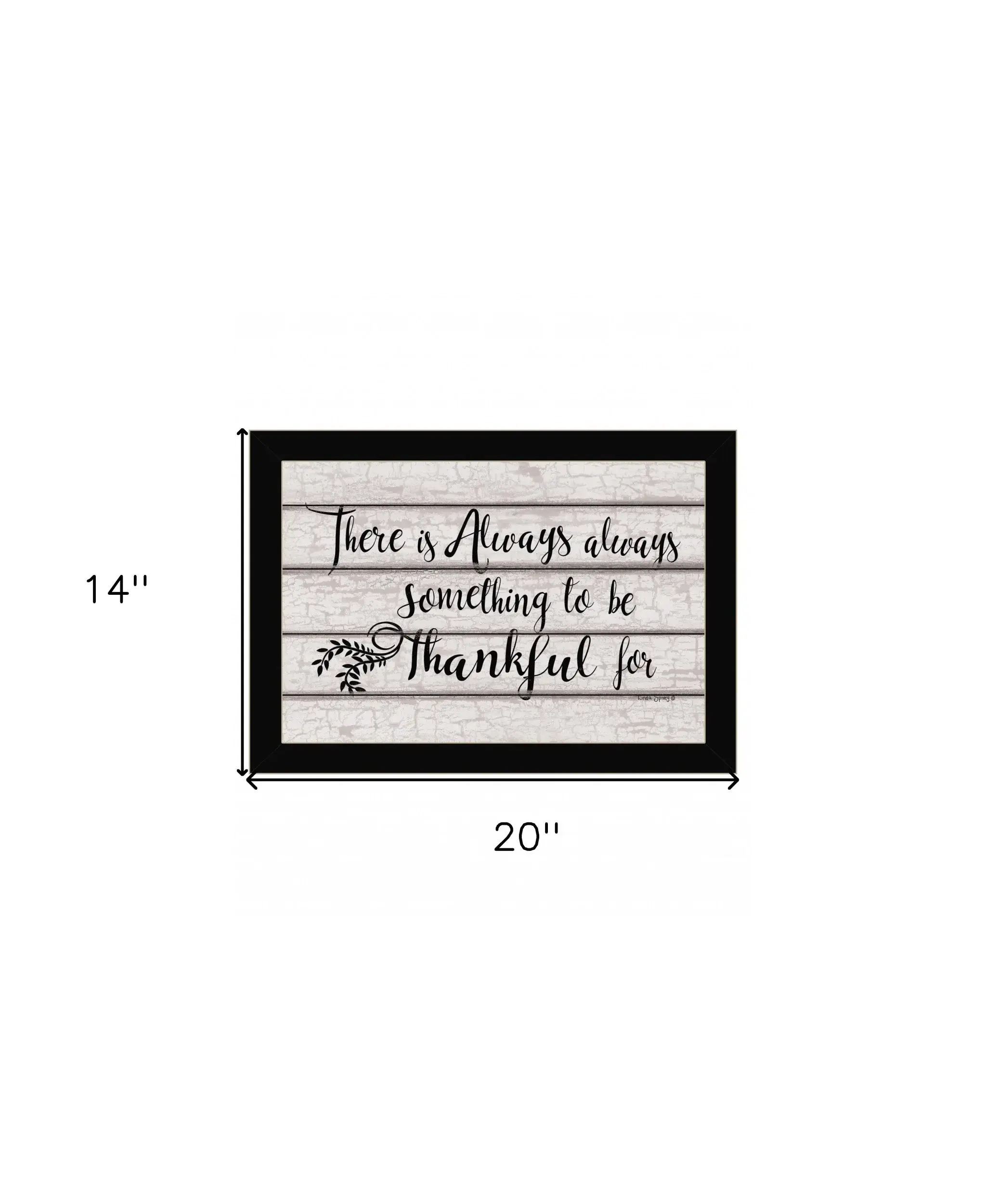 Always Thankful 1 Black Framed Print Wall Art - Image 6