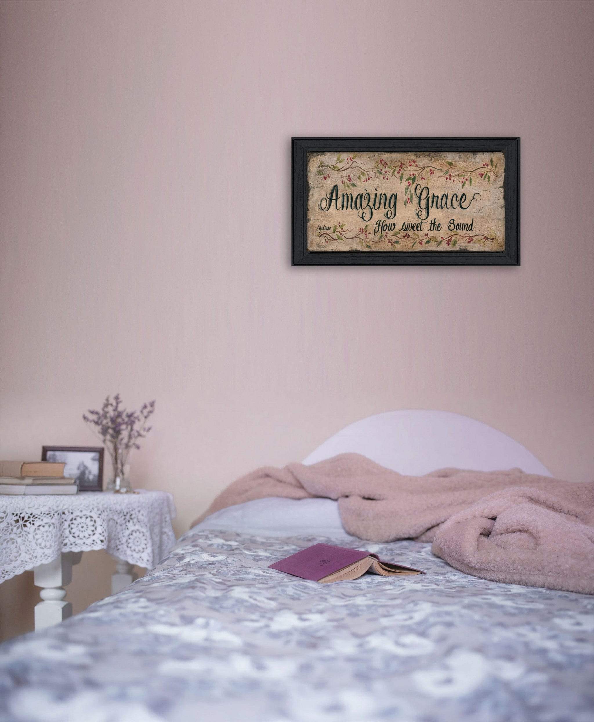 Amazing Grace 2 Black Framed Print Wall Art - Image 4