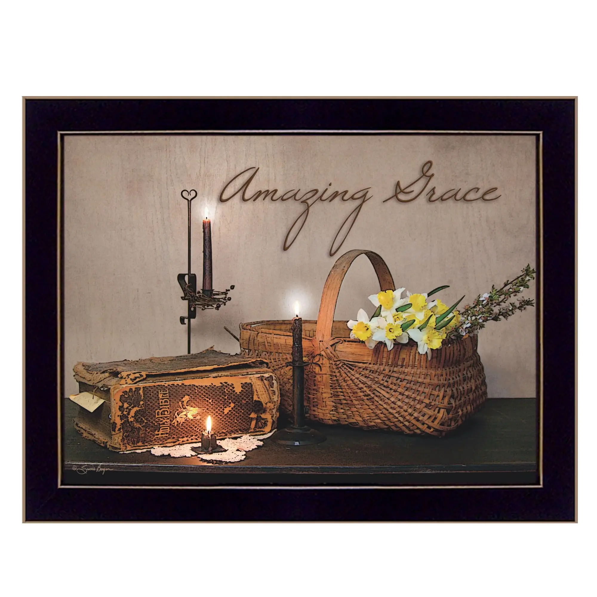 Amazing Grace 9 Black Framed Print Wall Art - Image 2