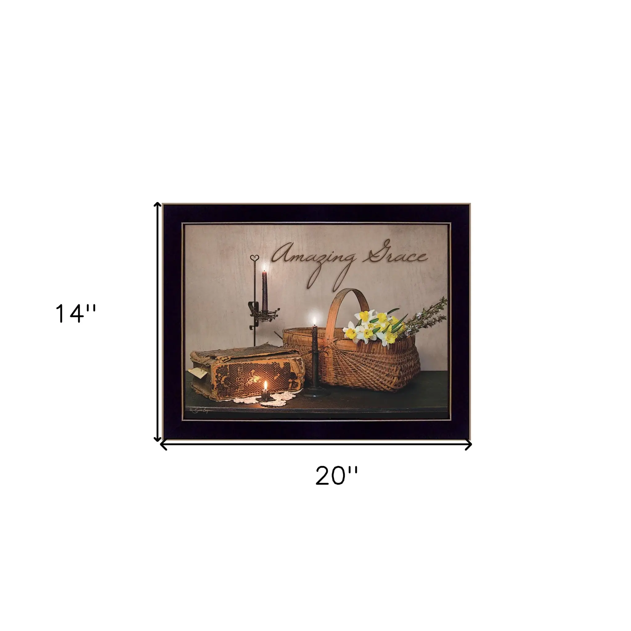 Amazing Grace 9 Black Framed Print Wall Art - Image 6