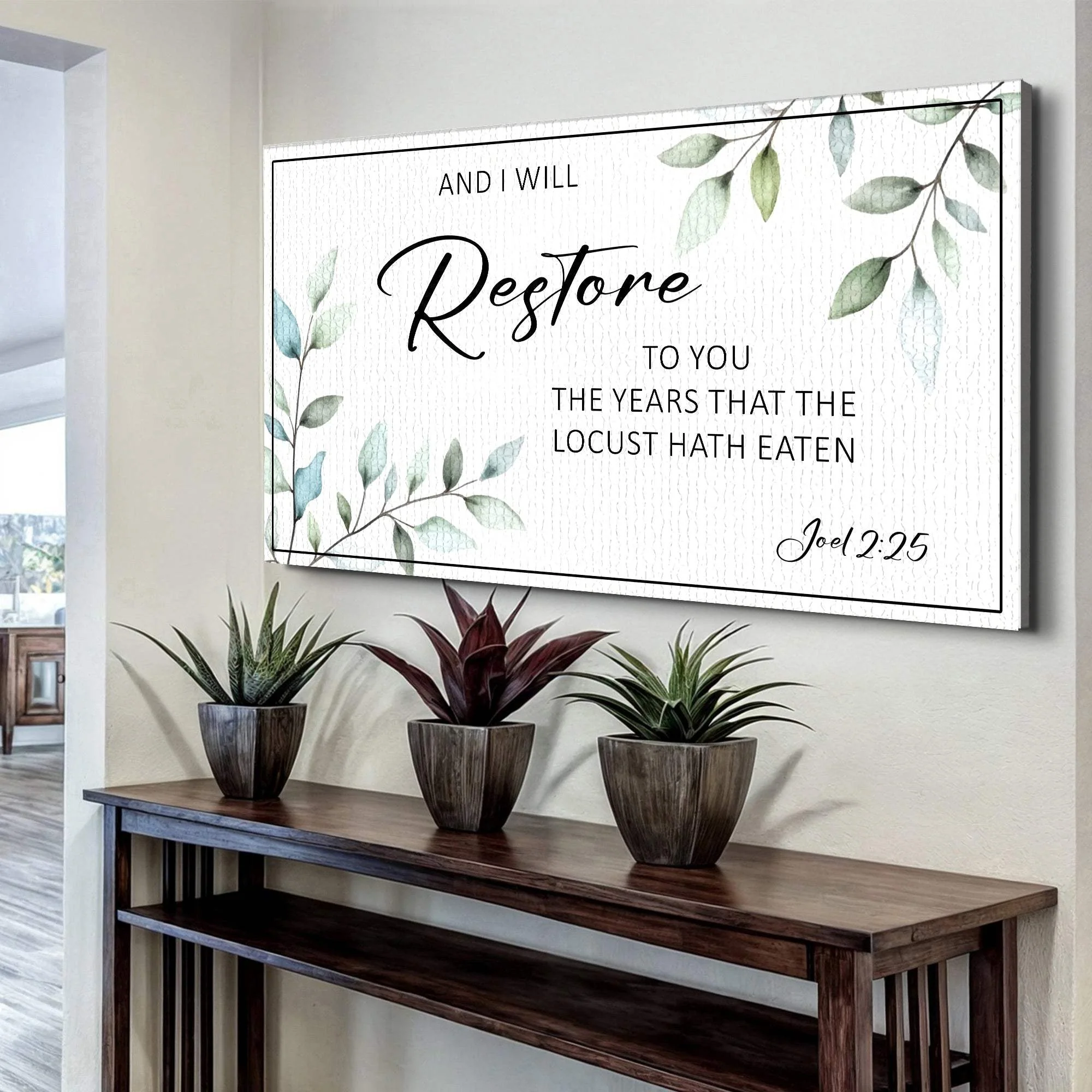 And I Will Restore To You - Joel 2:25 Faith Sign - Image 2