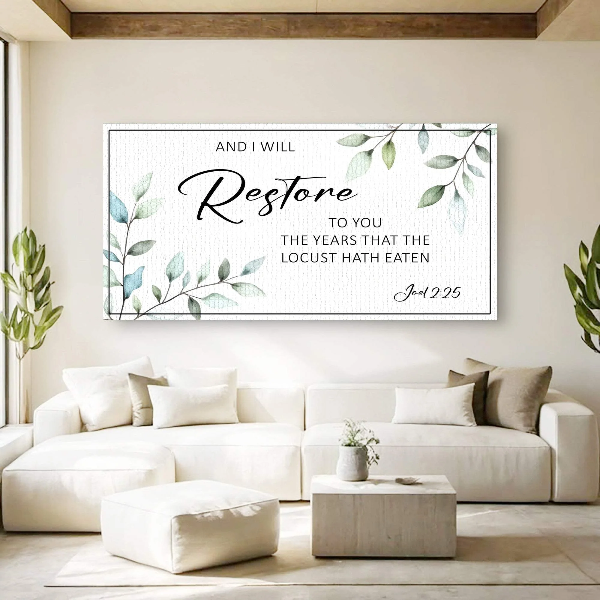 And I Will Restore To You - Joel 2:25 Faith Sign - Image 3