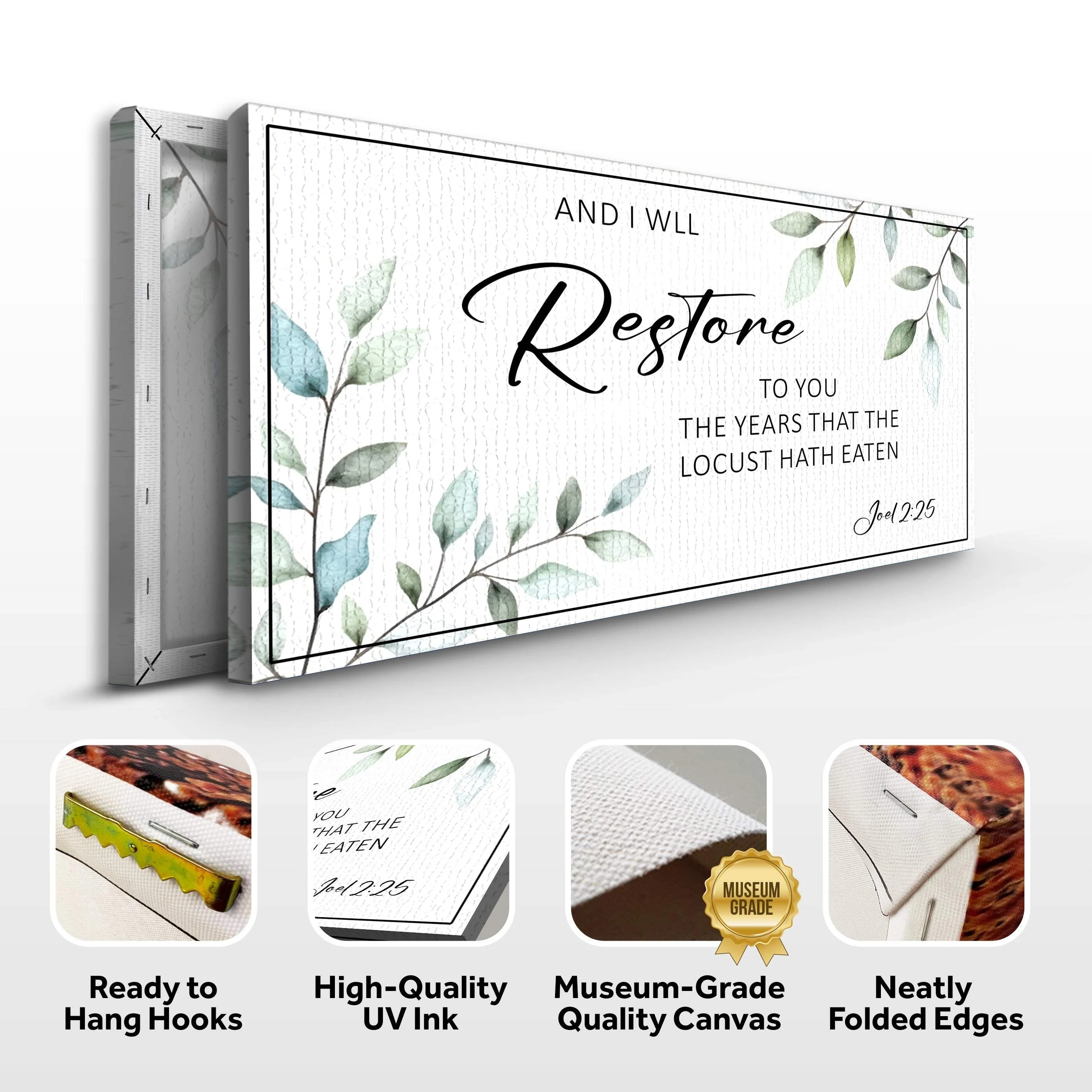 And I Will Restore To You - Joel 2:25 Faith Sign - Image 8