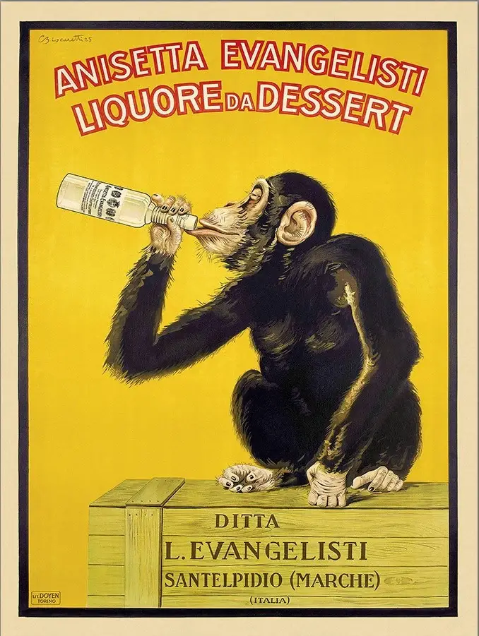 Anisetta Evangelisti Italian Liquor Unframed Print Wall Art - Image 2