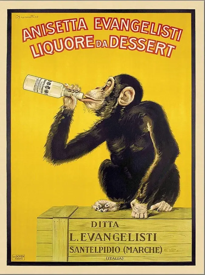 Anisetta Evangelisti Italian Liquor Unframed Print Wall Art - Image 2