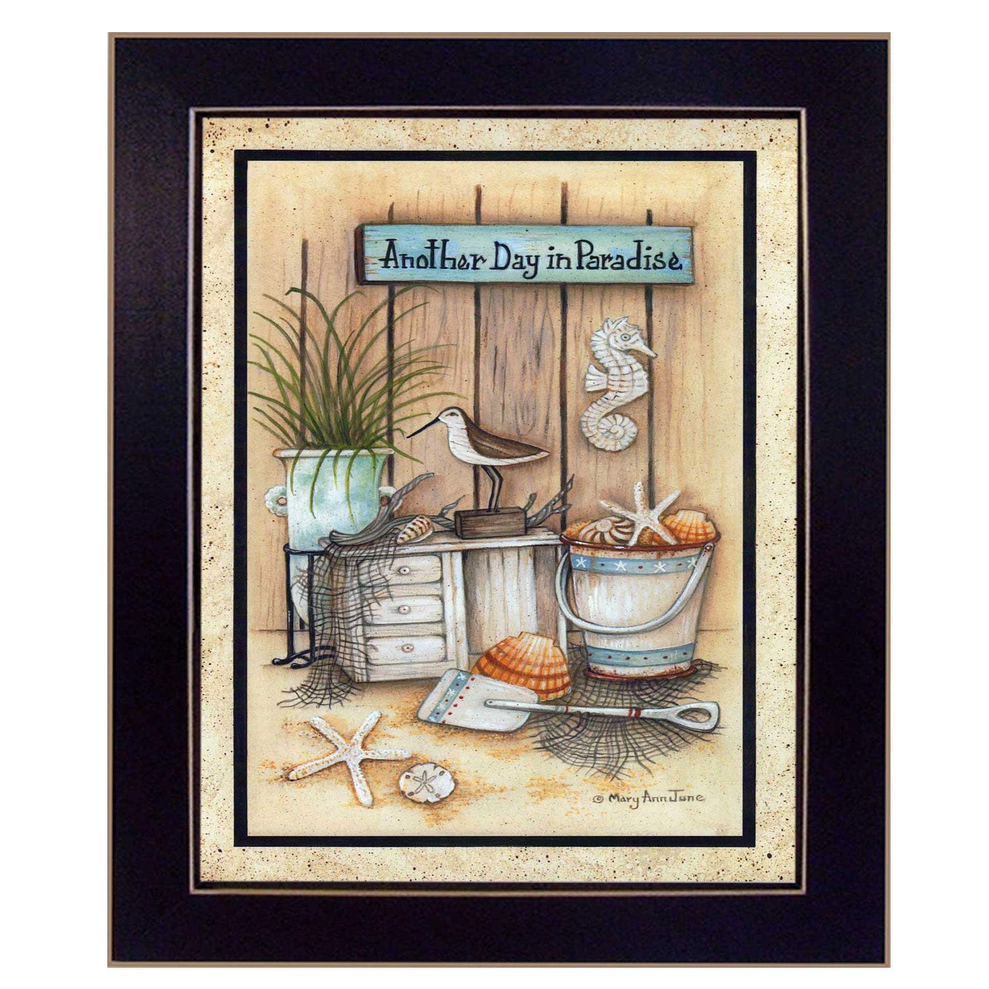 Another Day in Paradise 2 Black Framed Print Wall Art - Image 2