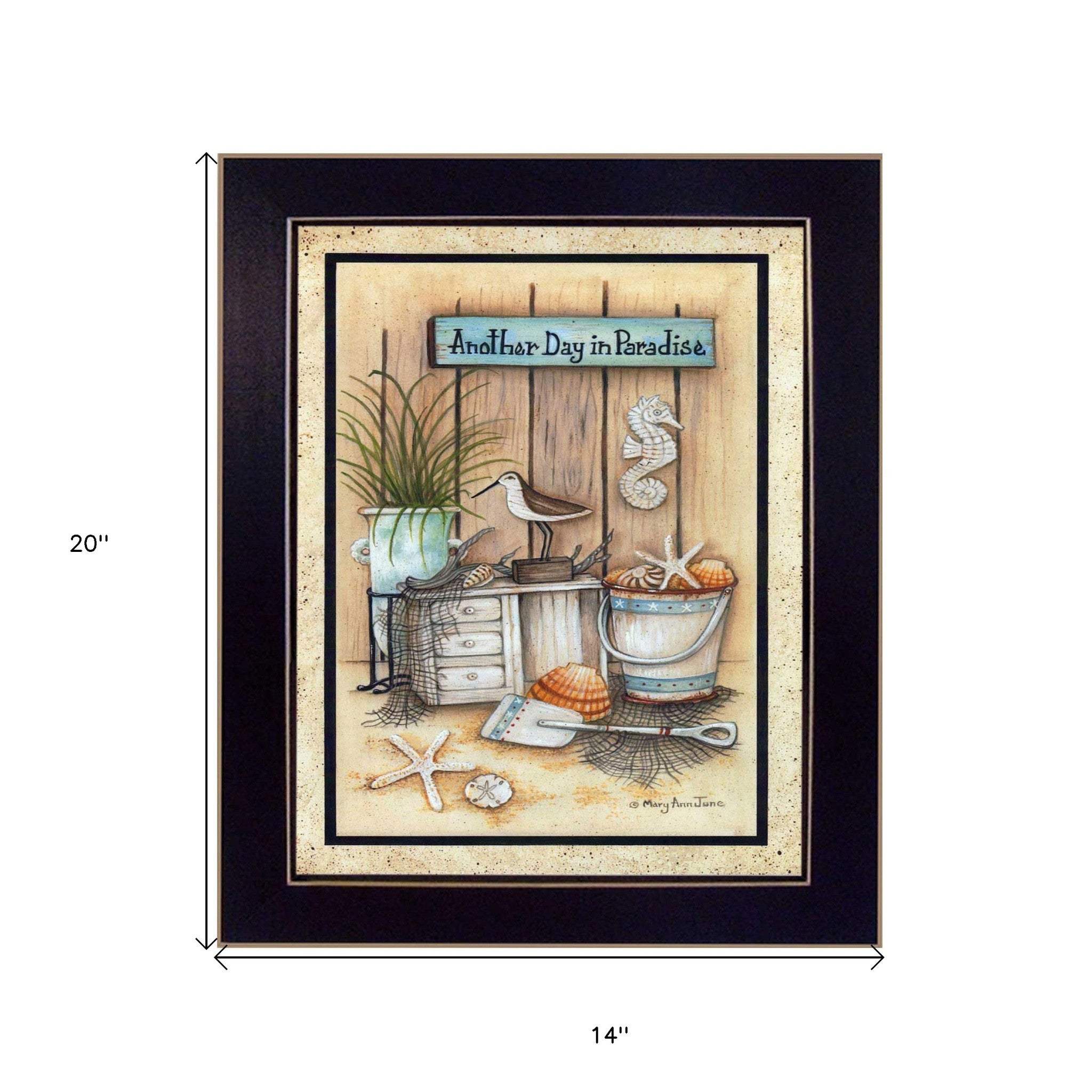 Another Day in Paradise 2 Black Framed Print Wall Art - Image 6