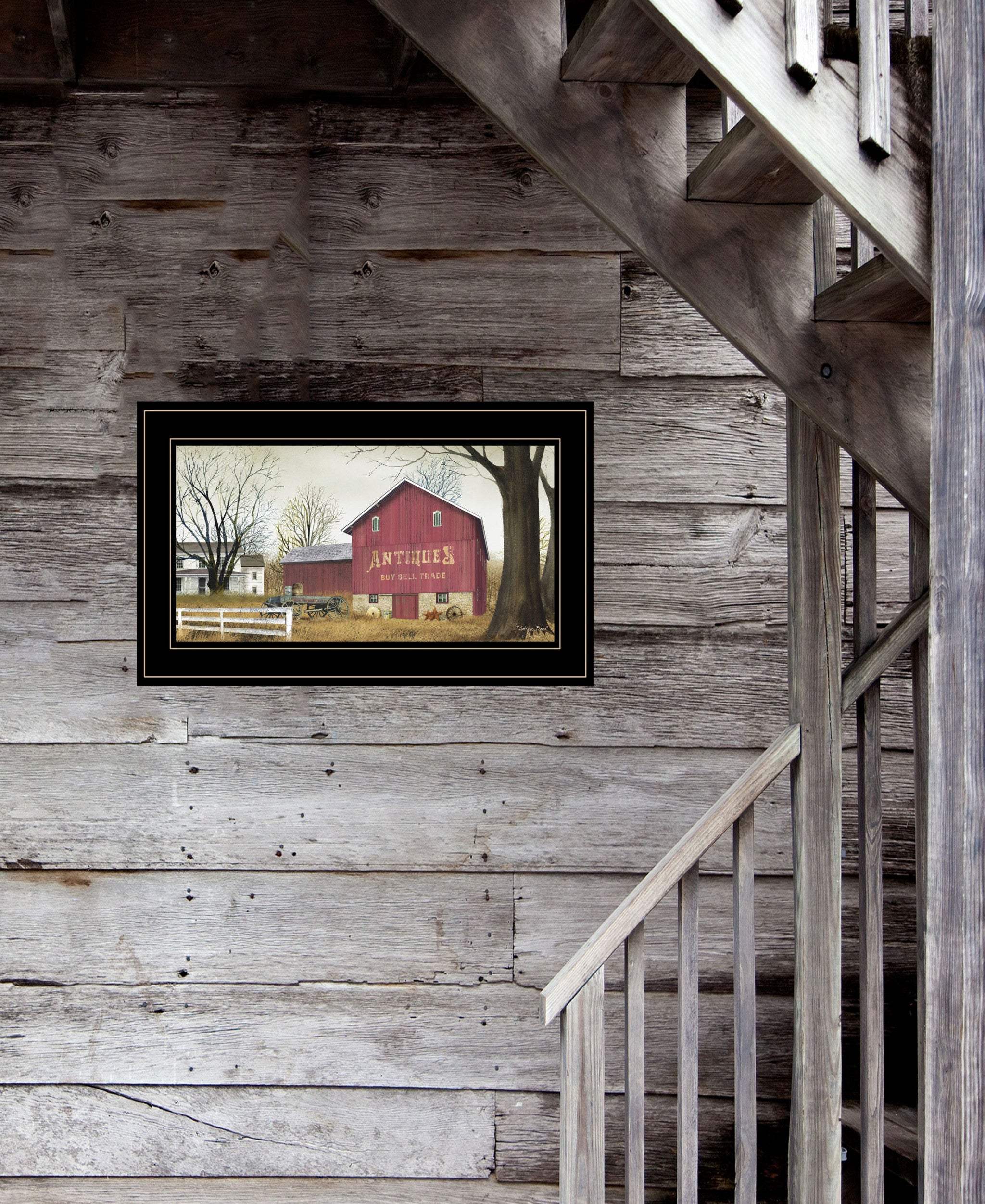 Antique Barn 3 Black Framed Print Wall Art - Image 4