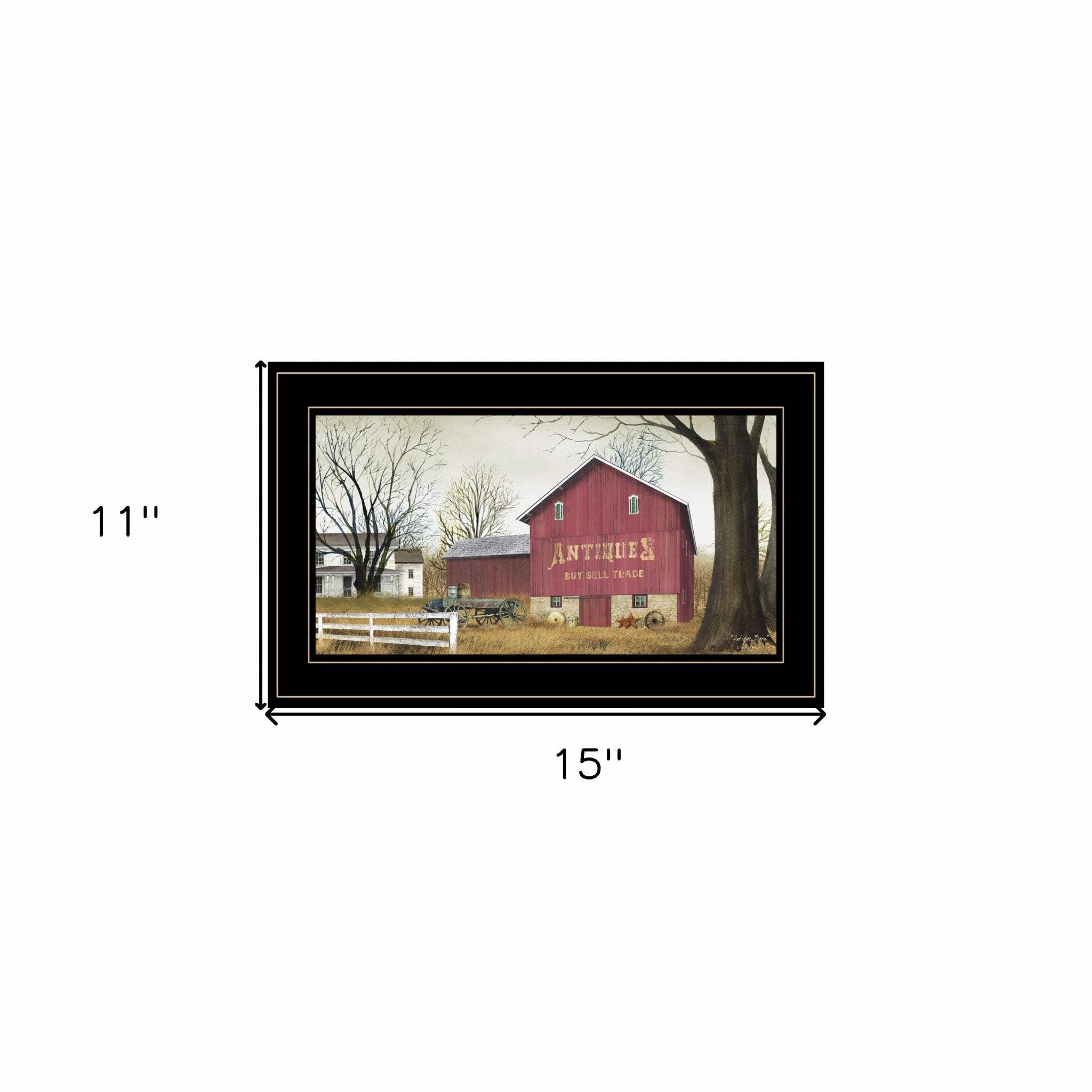 Antique Barn 3 Black Framed Print Wall Art - Image 5