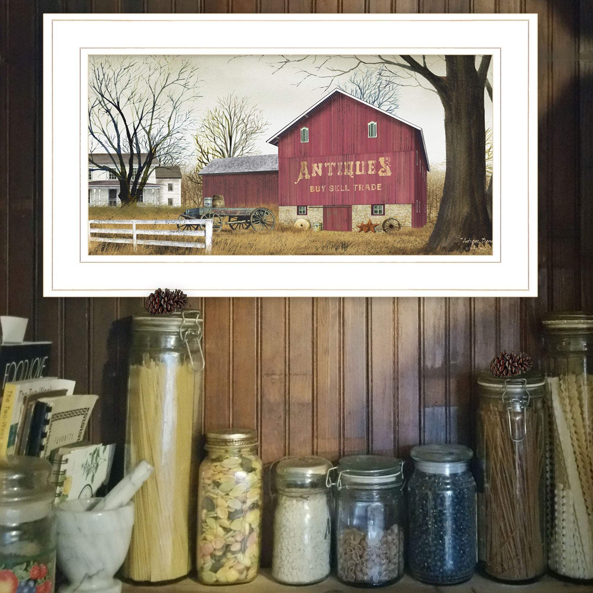Antique Barn 5 White Framed Print Wall Art - Image 4