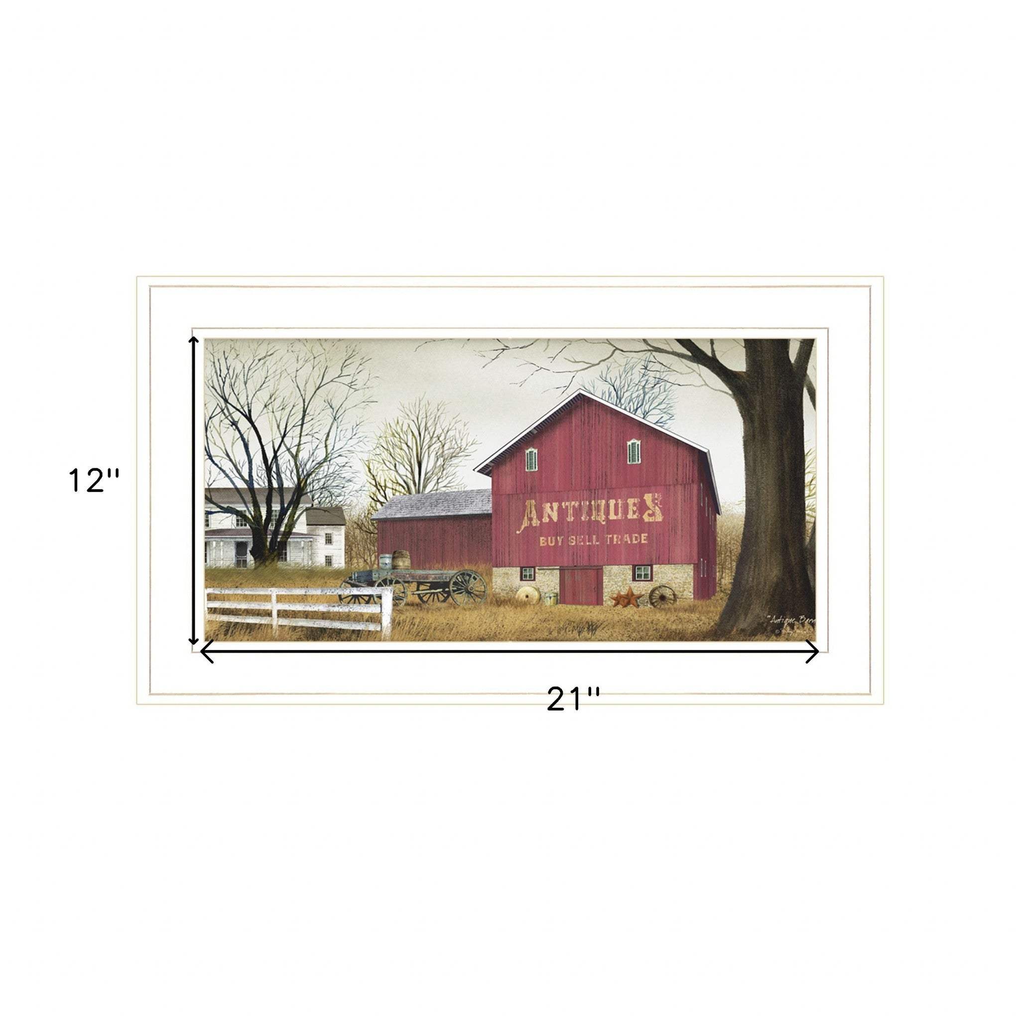 Antique Barn 5 White Framed Print Wall Art - Image 5