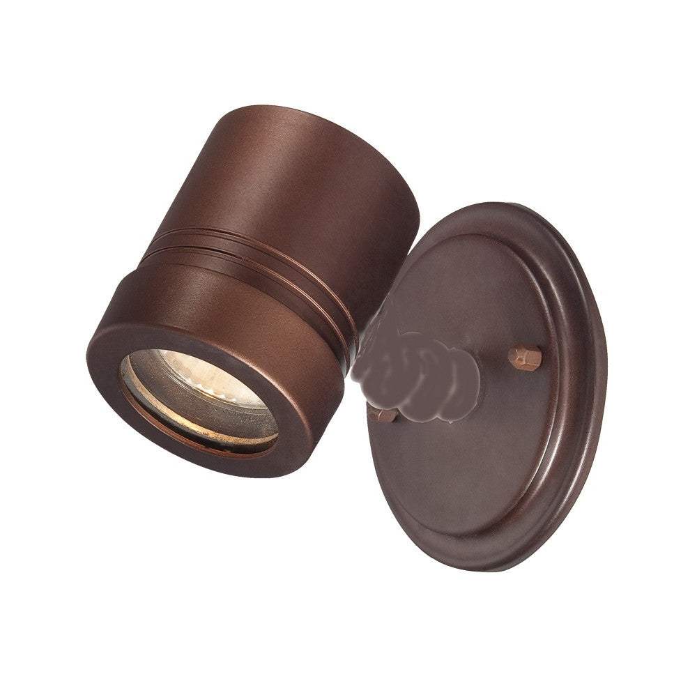 Antique Bronze Cylinder Wall Spotlight - Image 2