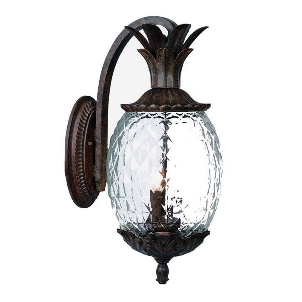 Antique Bronze Hanging Pineapple Wall Light - Image 3