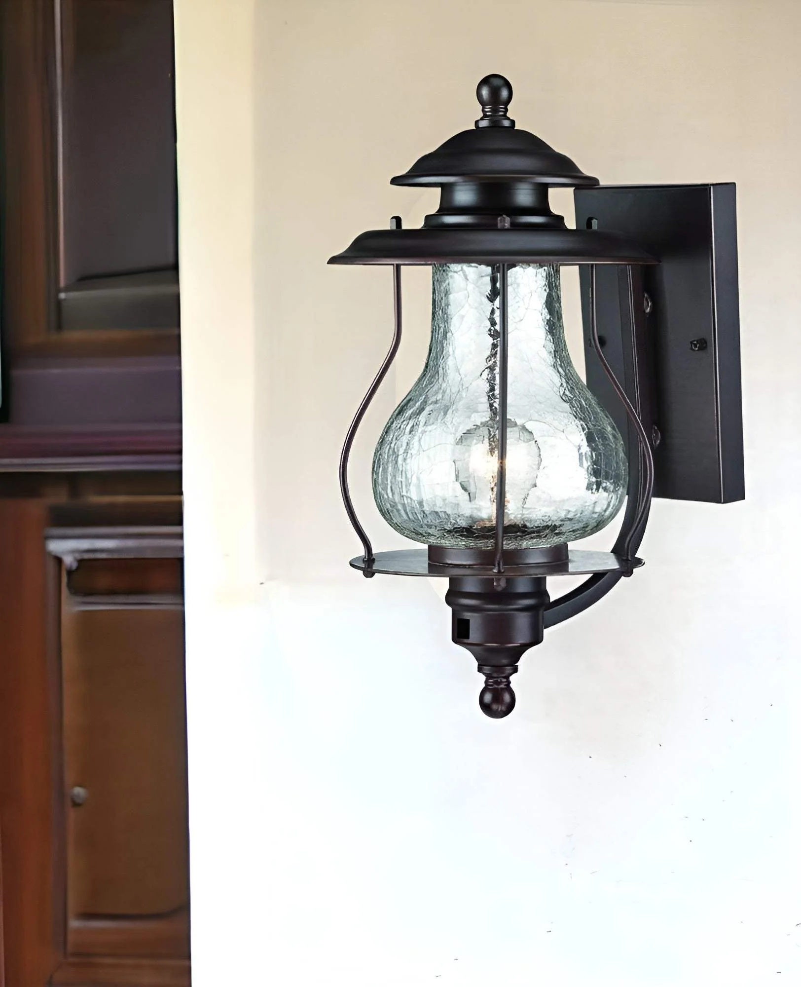Antique Bronze Oil Lantern Hanging Light - Image 2