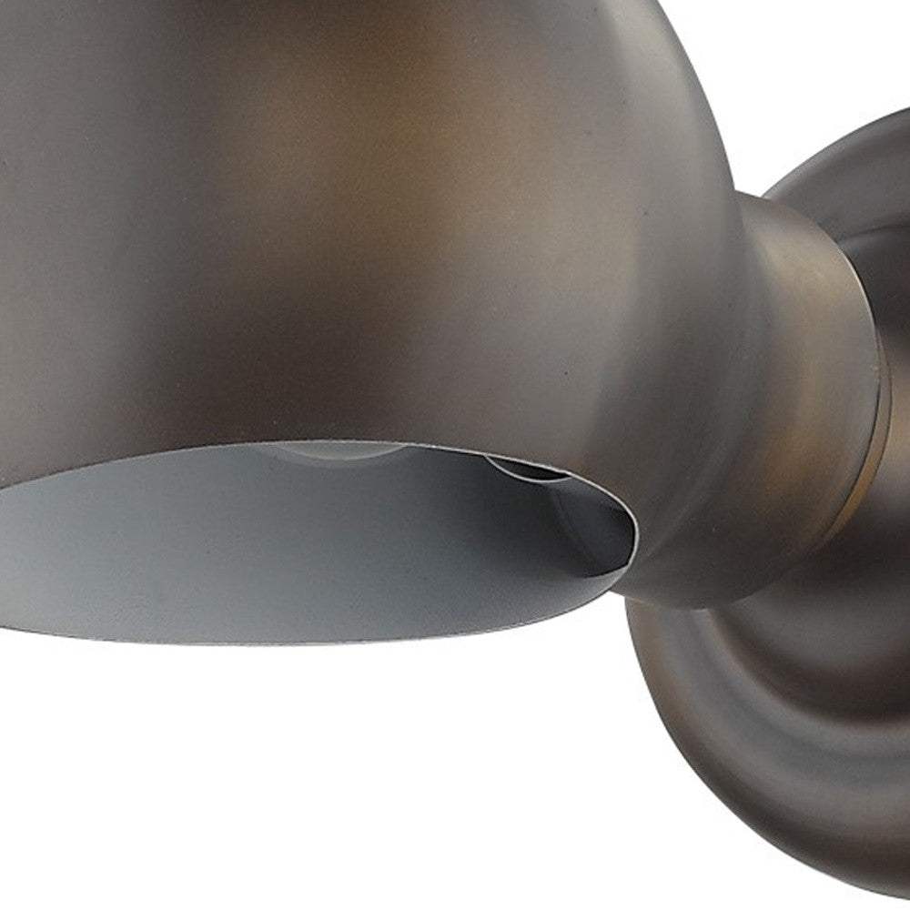 Antique Bronze Rounded Wall Sconce - Image 4