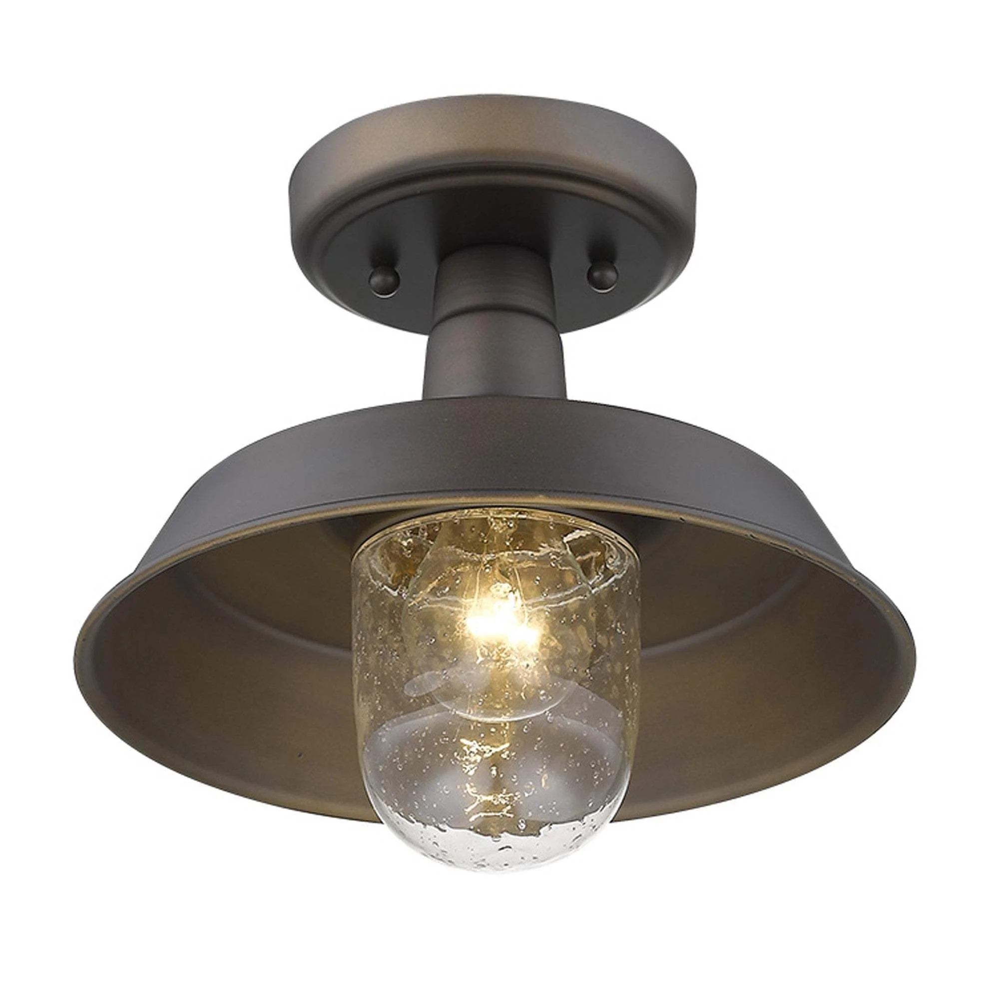 Antique Bronze Shallow Plate Adjustable Pendant Light - Image 7